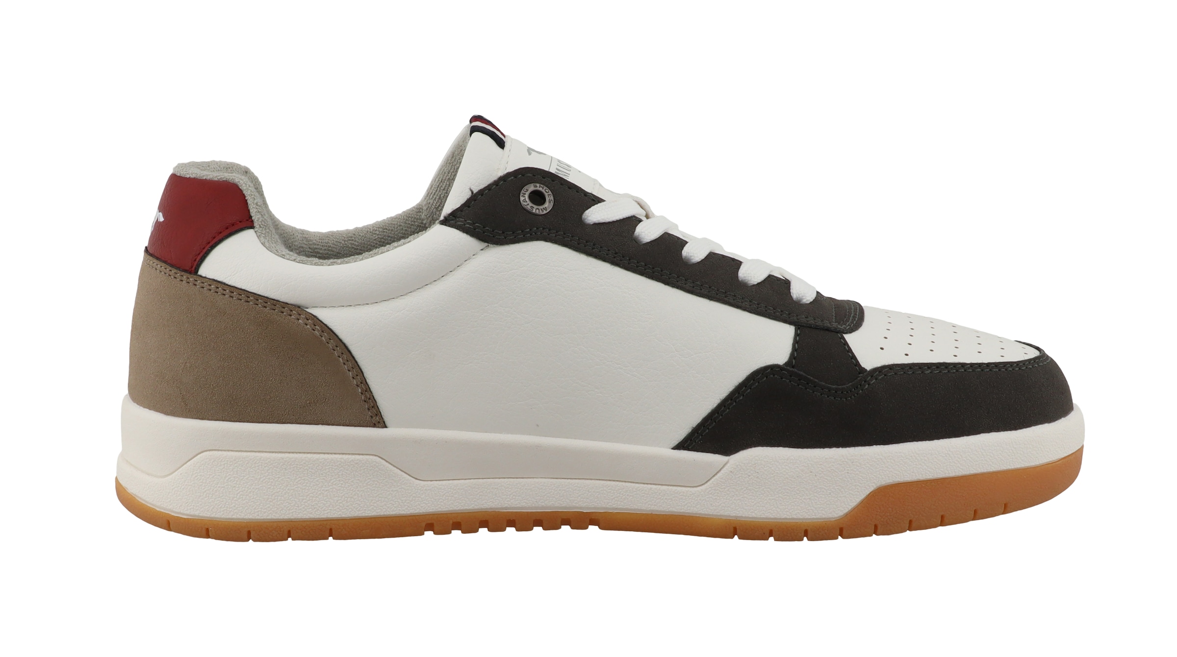 Mustang Shoes Sneaker »Ruggero«  Freizeitschuh, Halbschuh, Schnürschuh mit modischen Kontrastbesätzen