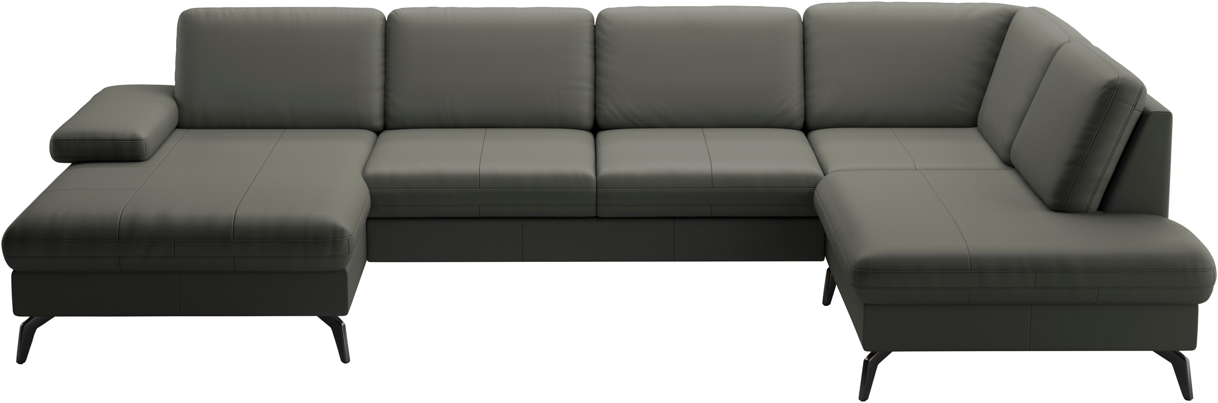sit&more Wohnlandschaft »Morris U-Form, inkl. Sitztiefenverstellung«, wahlweise mit Armteilverstellung, Bettfunktion & Bettkasten