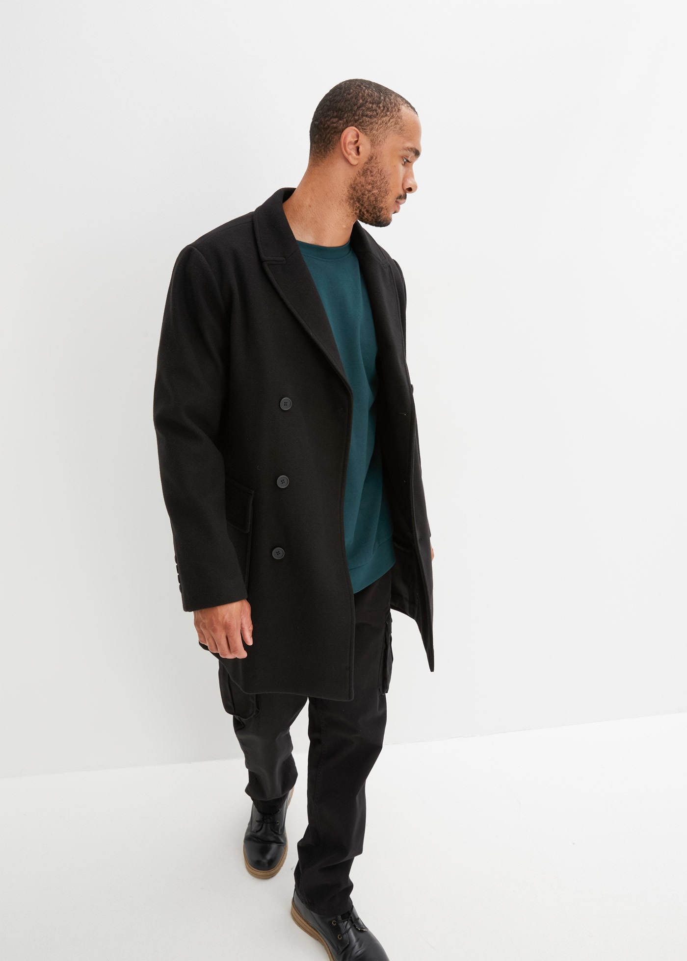 bonprix Cargohose  Regular Fit Cargohose aus reiner Baumwolle, Straight