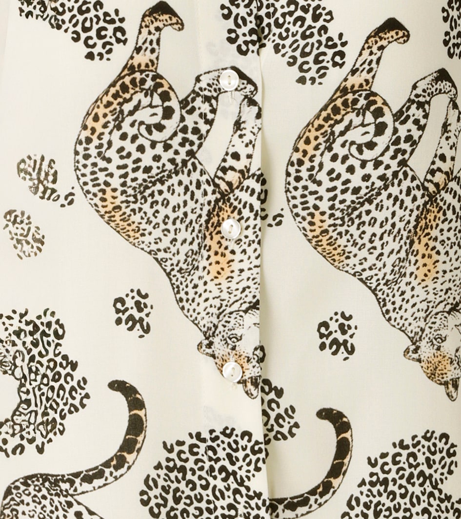 Aniston CASUAL Hemdbluse mit dekorativen Leoparden bedruckt - NEUE KOLLEKTION