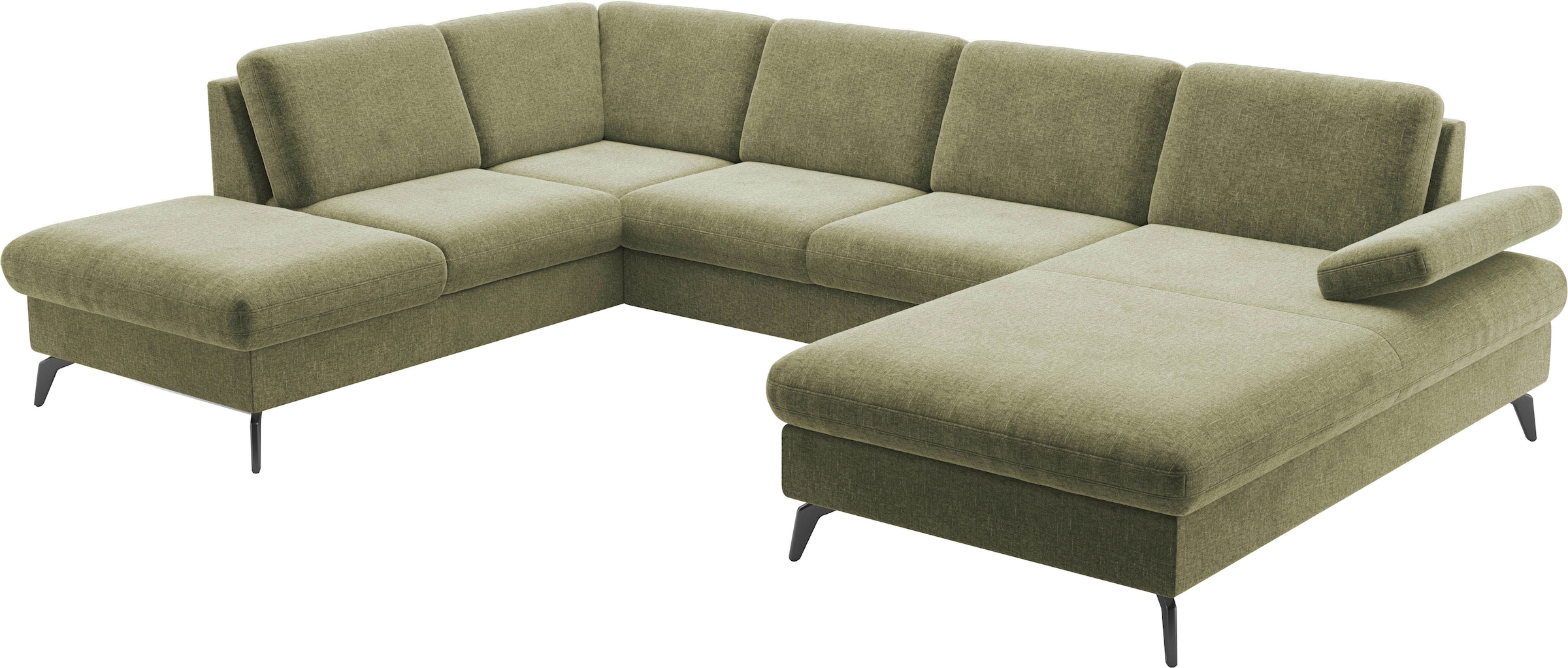 sit&more Wohnlandschaft »Morris Jubi U-Form«, inkl. Armteilfunktion und 1 Zierkissen, wahlweise mit Bettfunktion