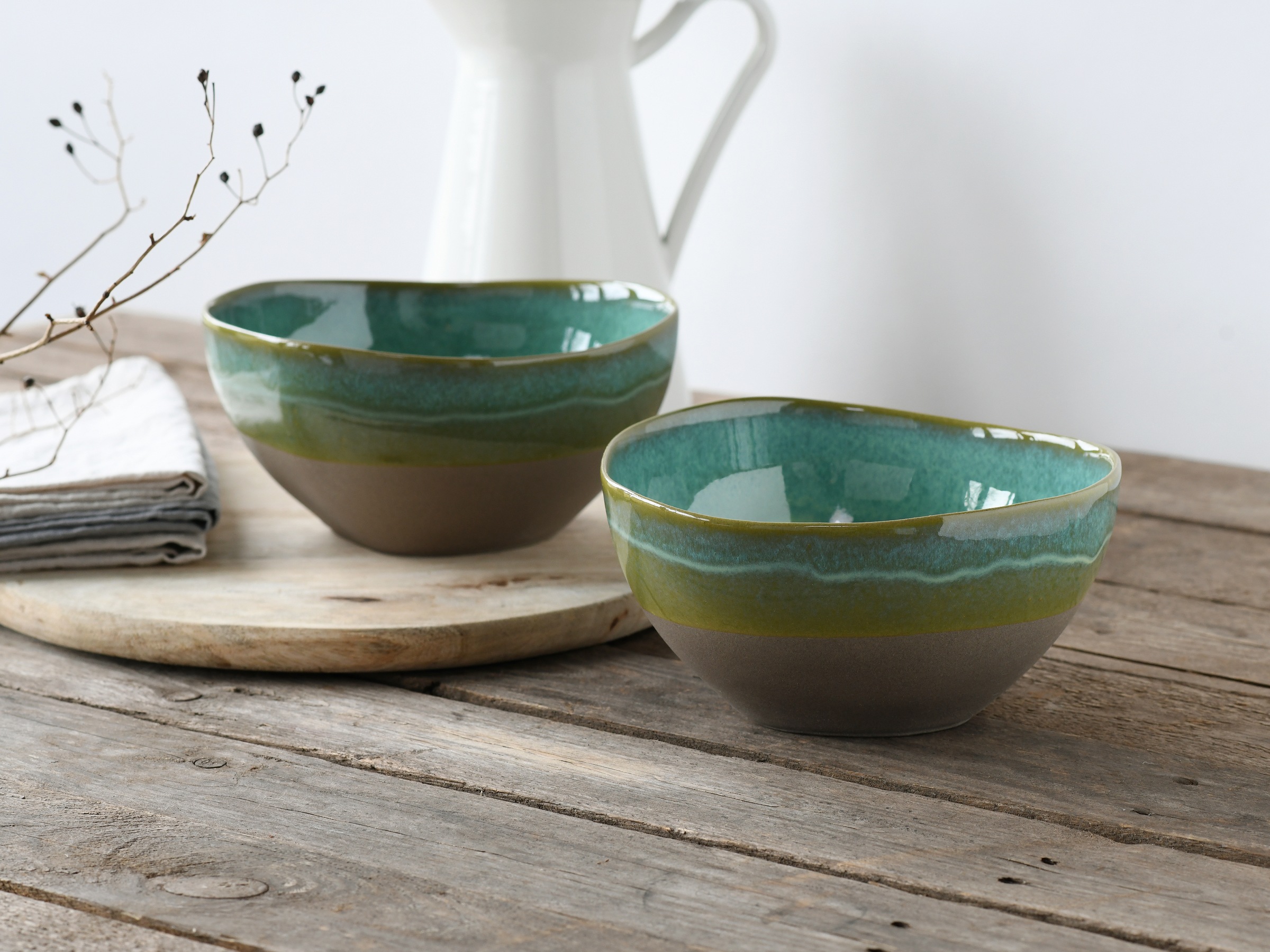 CreaTable Schale »Basalt Bio, Poke Bowl 18 cm 2-tlg«, 2 tlg., aus Steinzeug günstig online kaufen