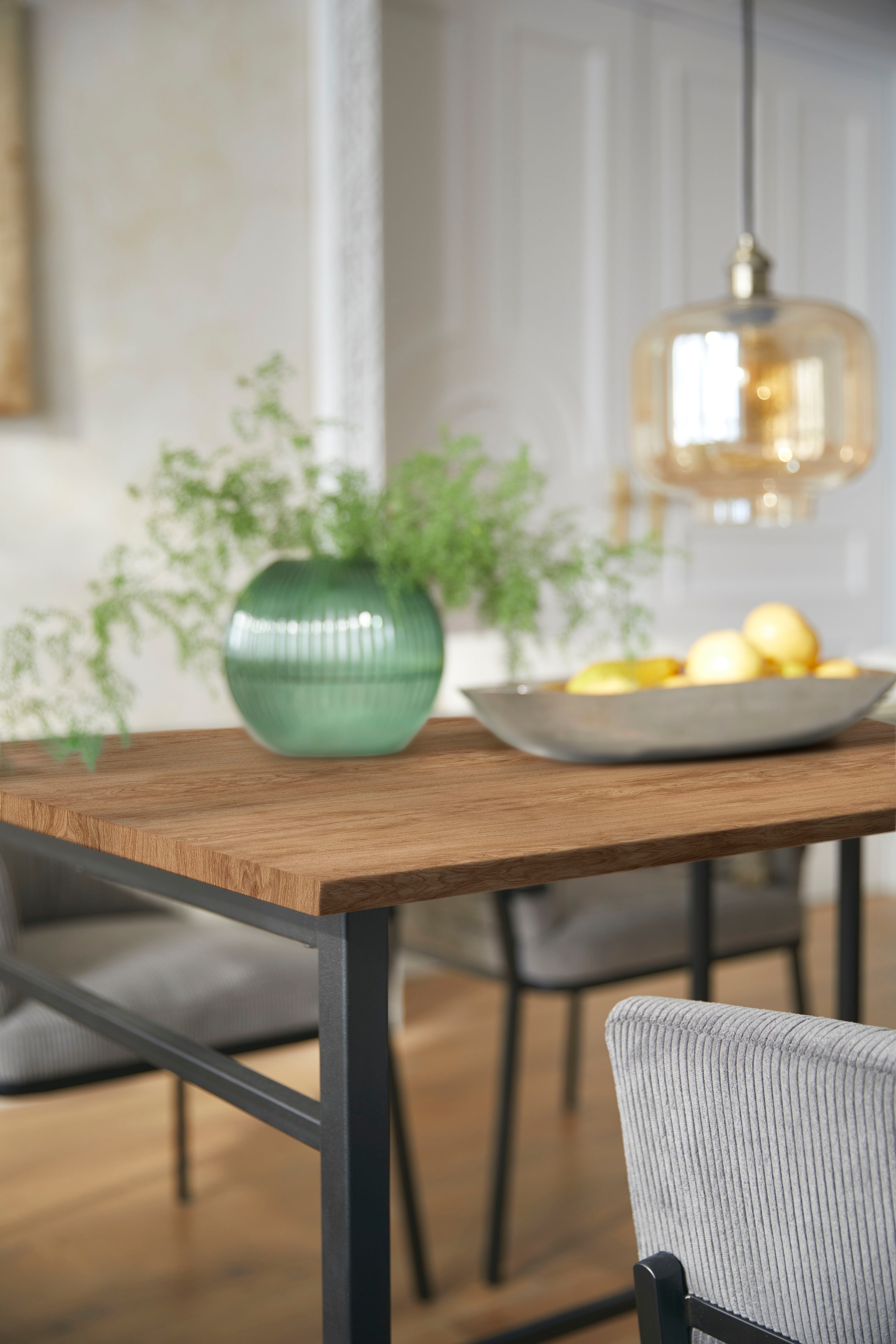 Home affaire Esstisch »Sare«, mit Echtholzfurnier aus Eiche