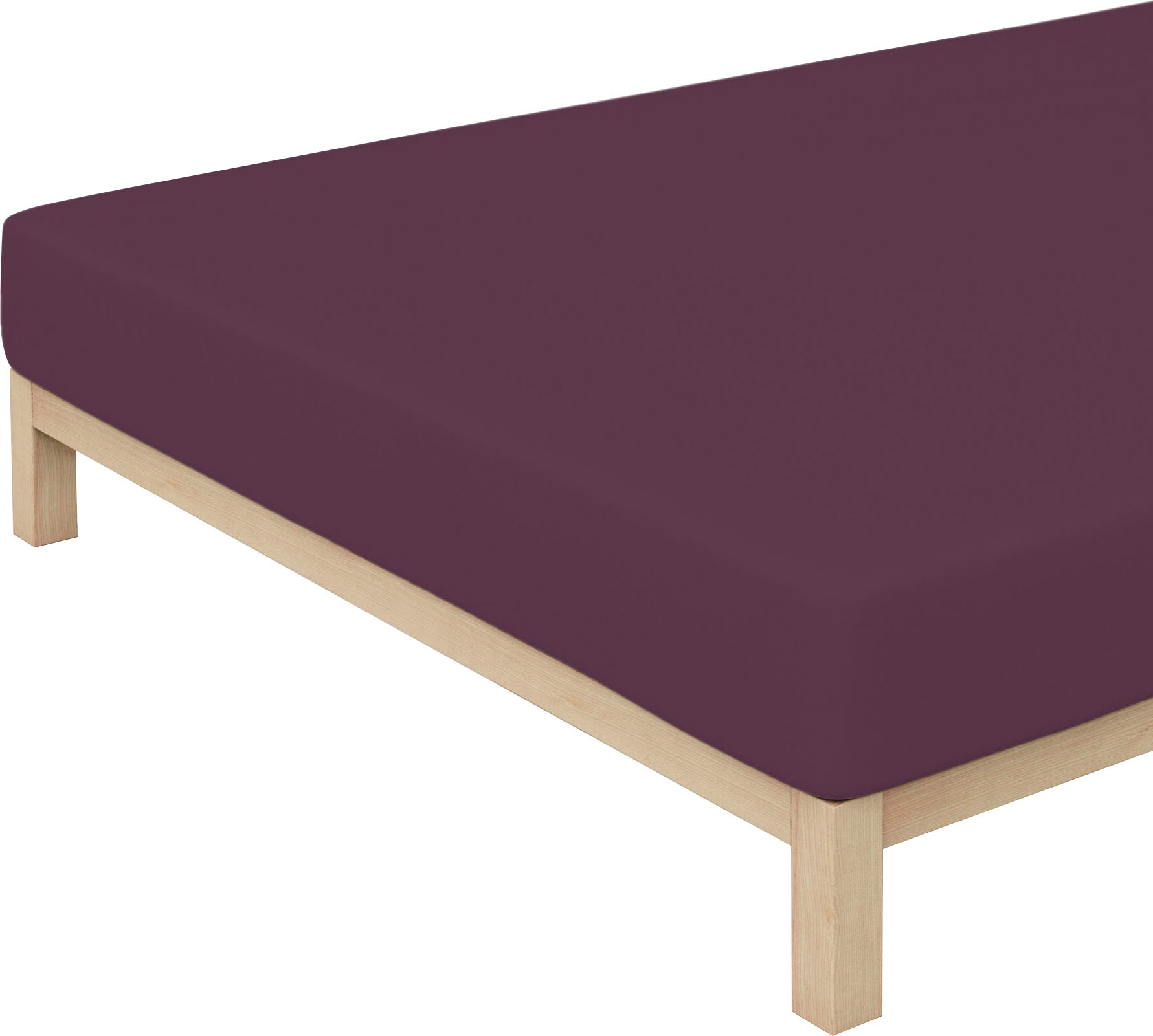 Schlafgut Spannbettlaken »PURE Bio-Baumwolle mit Elasthan, dehnbar blickdicht, straff, Bettlaken«, PREMIUM Laken für Matratzen bis 30cm Höhe, in 90x200, 140x200, 180x200