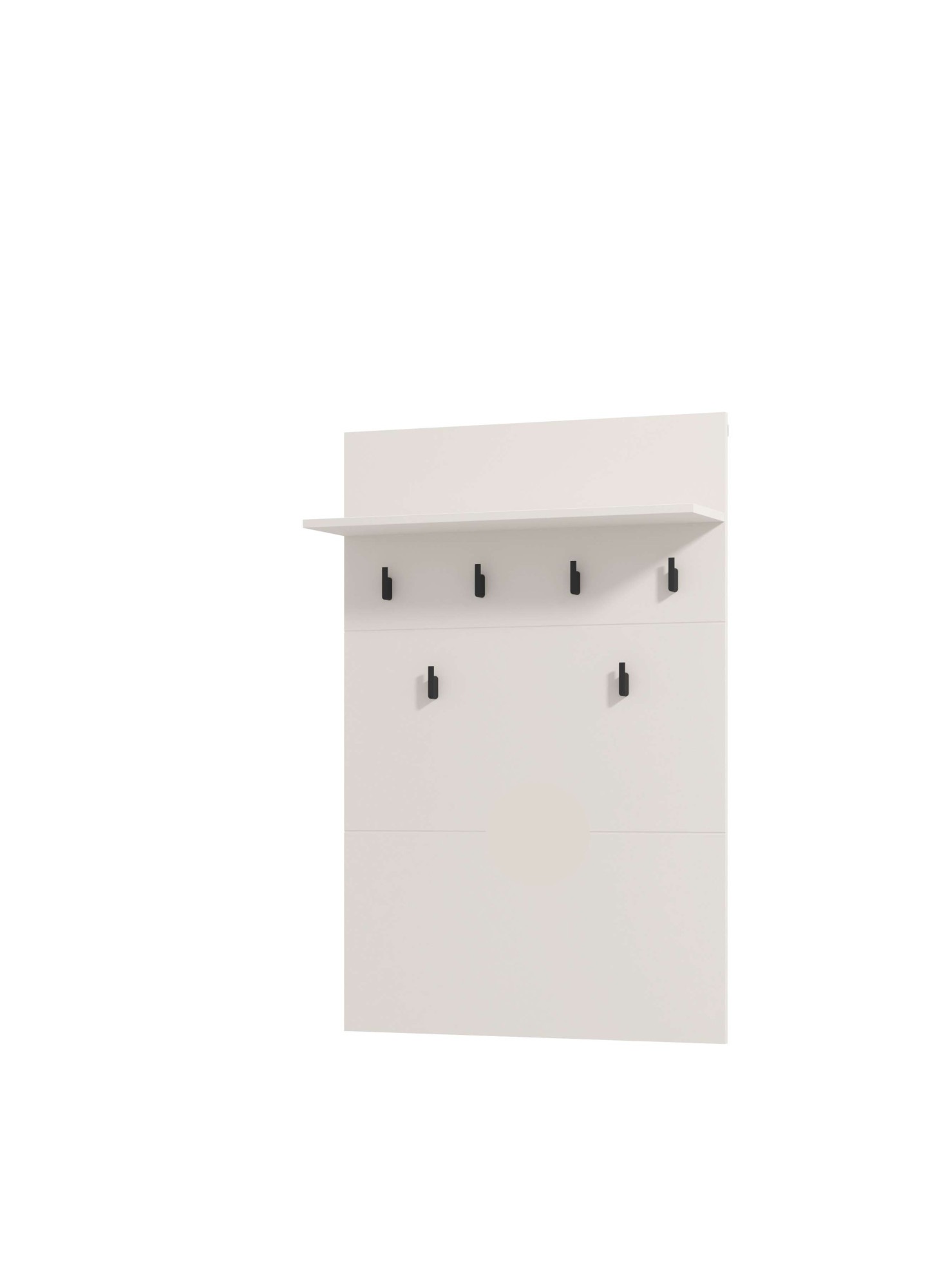 Home affaire Garderobenpaneel »Rathlin, Wandregal Wandpaneel, Wandgarderobe praktisch & stillvoll« mit 6 Kleiderhaken und Ablage für Accessoires, Breite 77 cm