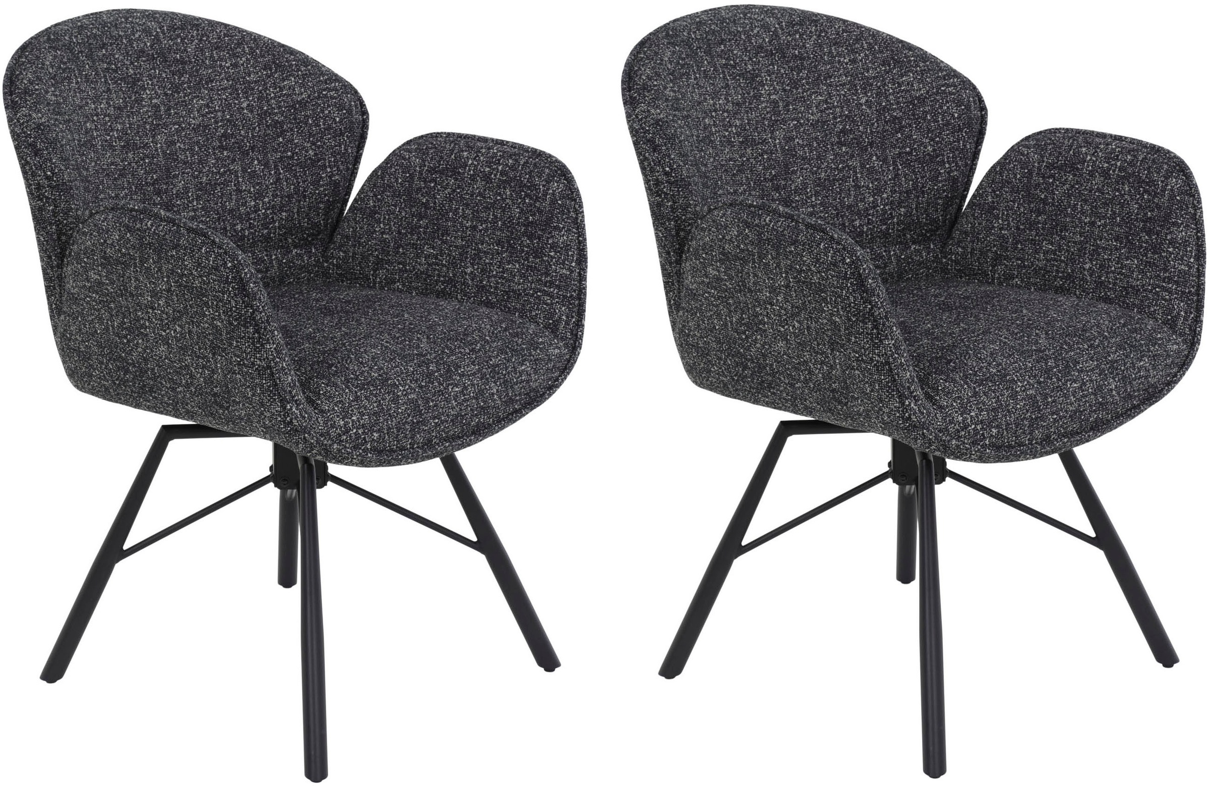 HELA 4-Fußstuhl »BRISTOL, Armlehnen Stuhl, Sessel, Esszimmerstuhl« (Set) 2 günstig online kaufen