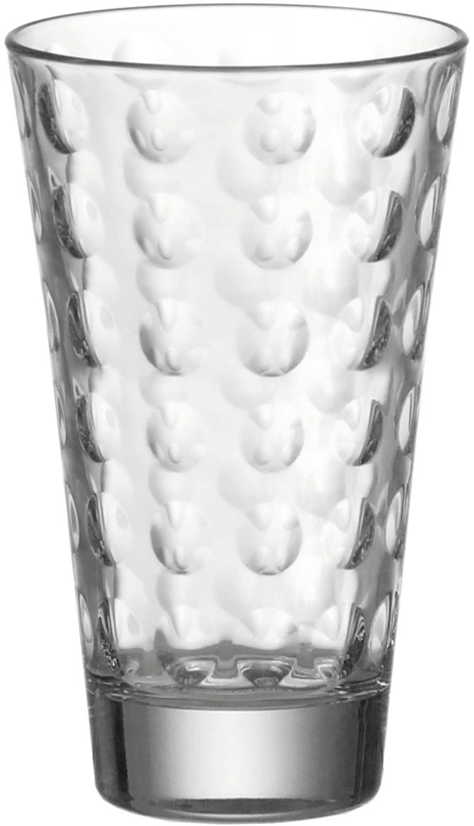 LEONARDO Longdrinkglas »OPTIC«, (Set, 6 tlg.), 300 ml, 6-teilig