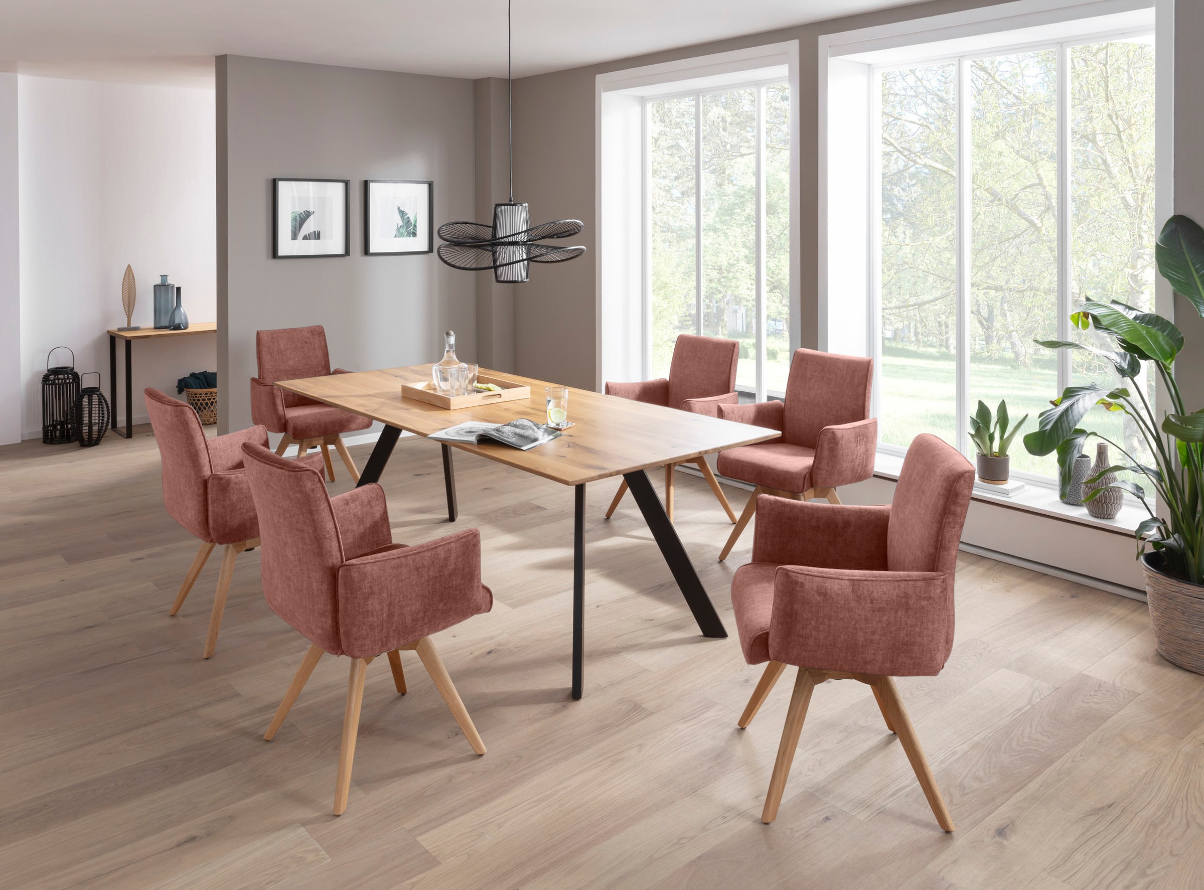 K+W Komfort & Wohnen Drehstuhl () Armlehnenstuhll mit 360° Drehfunktion mas günstig online kaufen