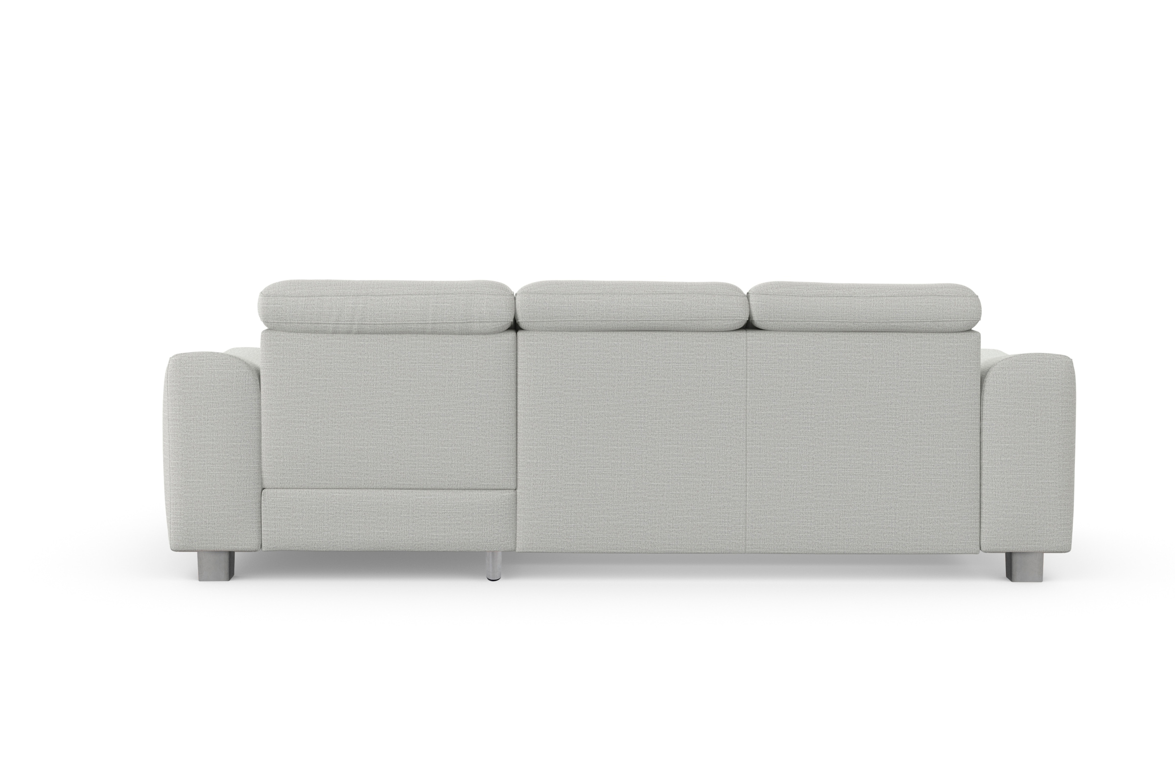 sit&more Ecksofa »Dundee L-Form«, mit Federkern und Edelstahlfüßen, wahlweise mit Kopfteilverstellung