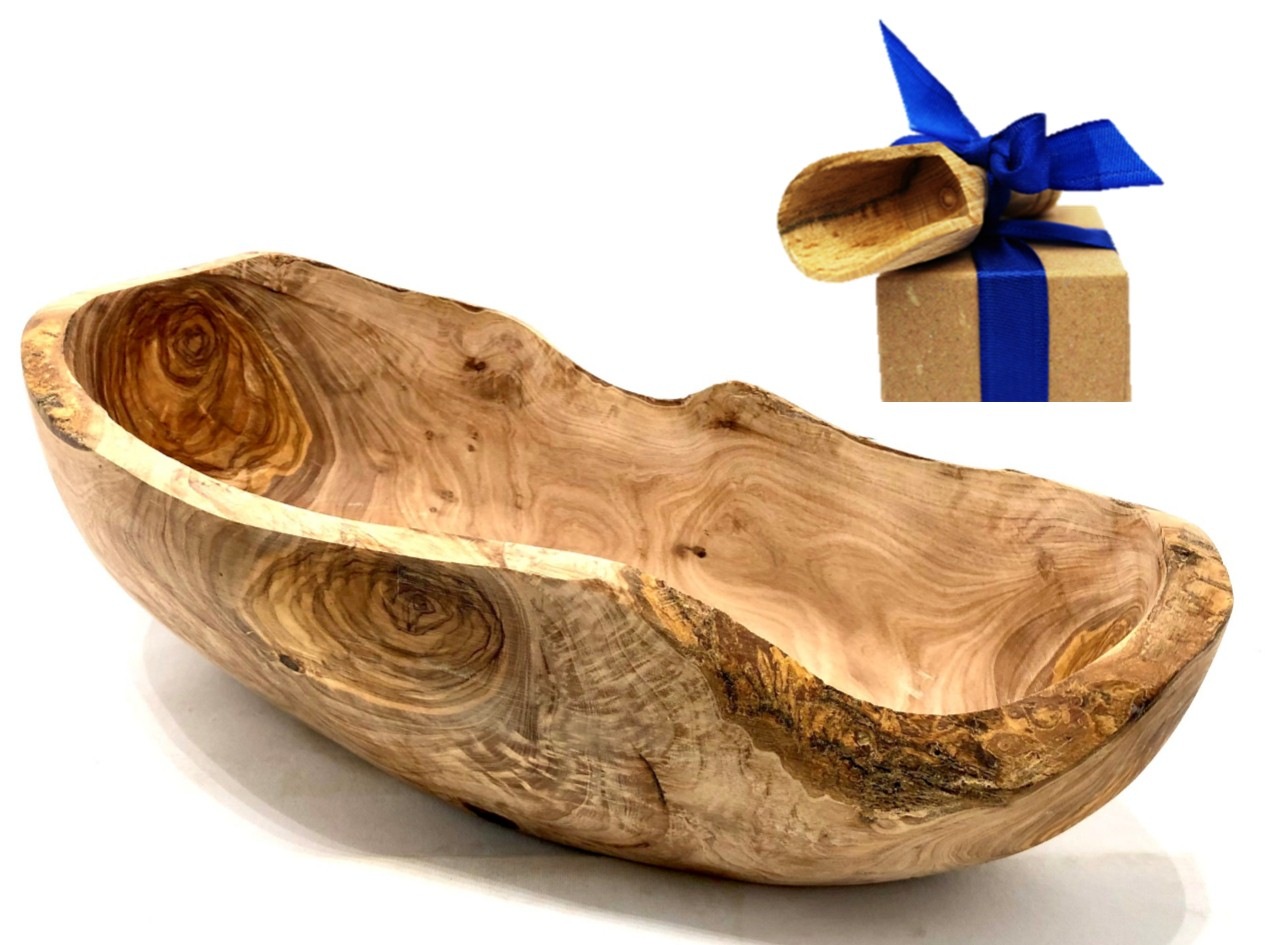 Olivenholz-erleben Obstschale »Obstschale oval rustikal ca. 25 – 29 cm aus günstig online kaufen