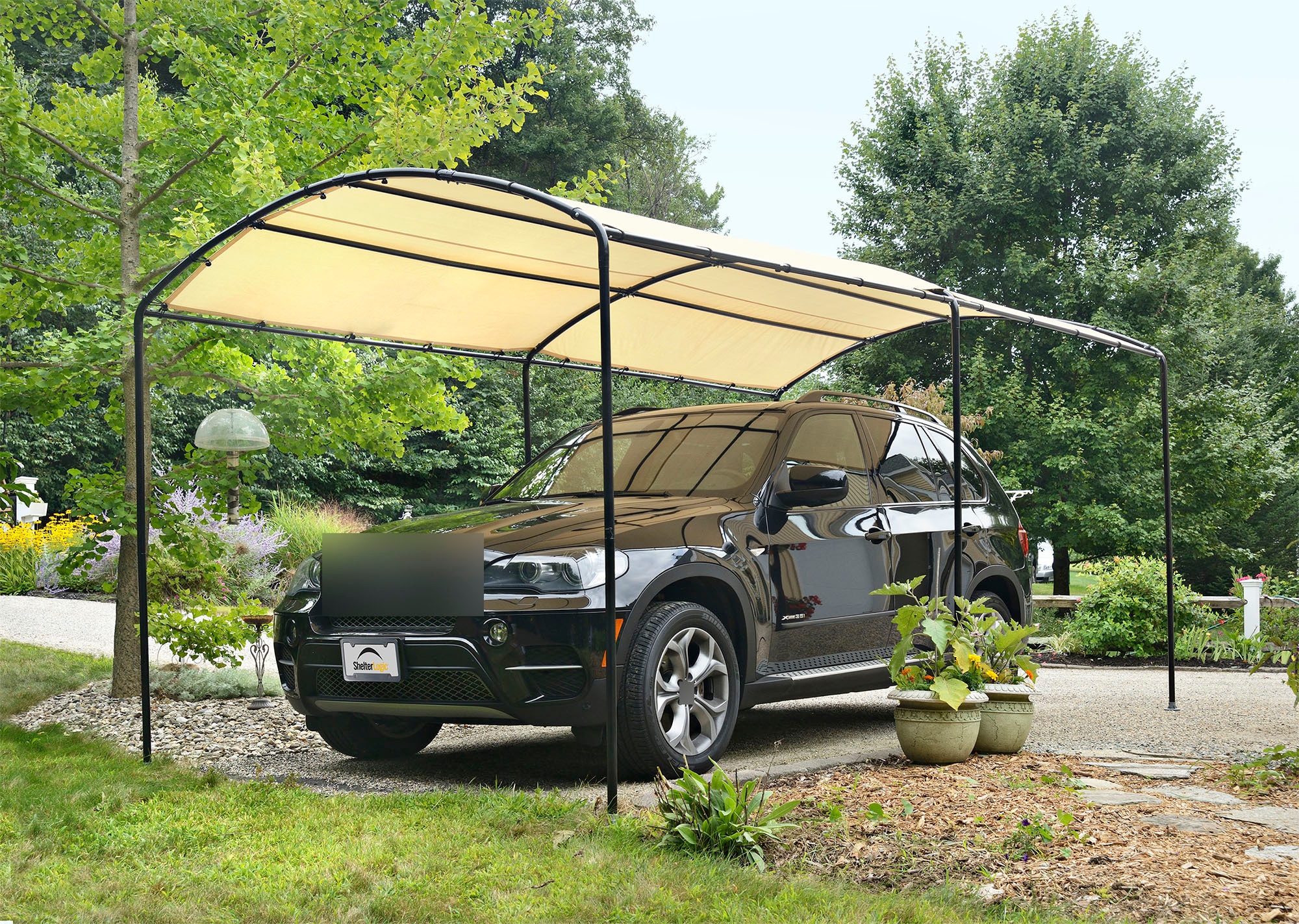 ShelterLogic Pavillon, Stahlgestell mit UV-beständiger Polyethylen-Plane