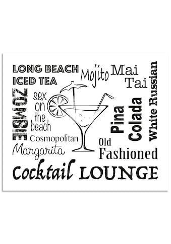 Artland Küchenrückwand »Cocktail Lounge«, (1 tlg.), selbstklebend in vielen Größen -... kaufen