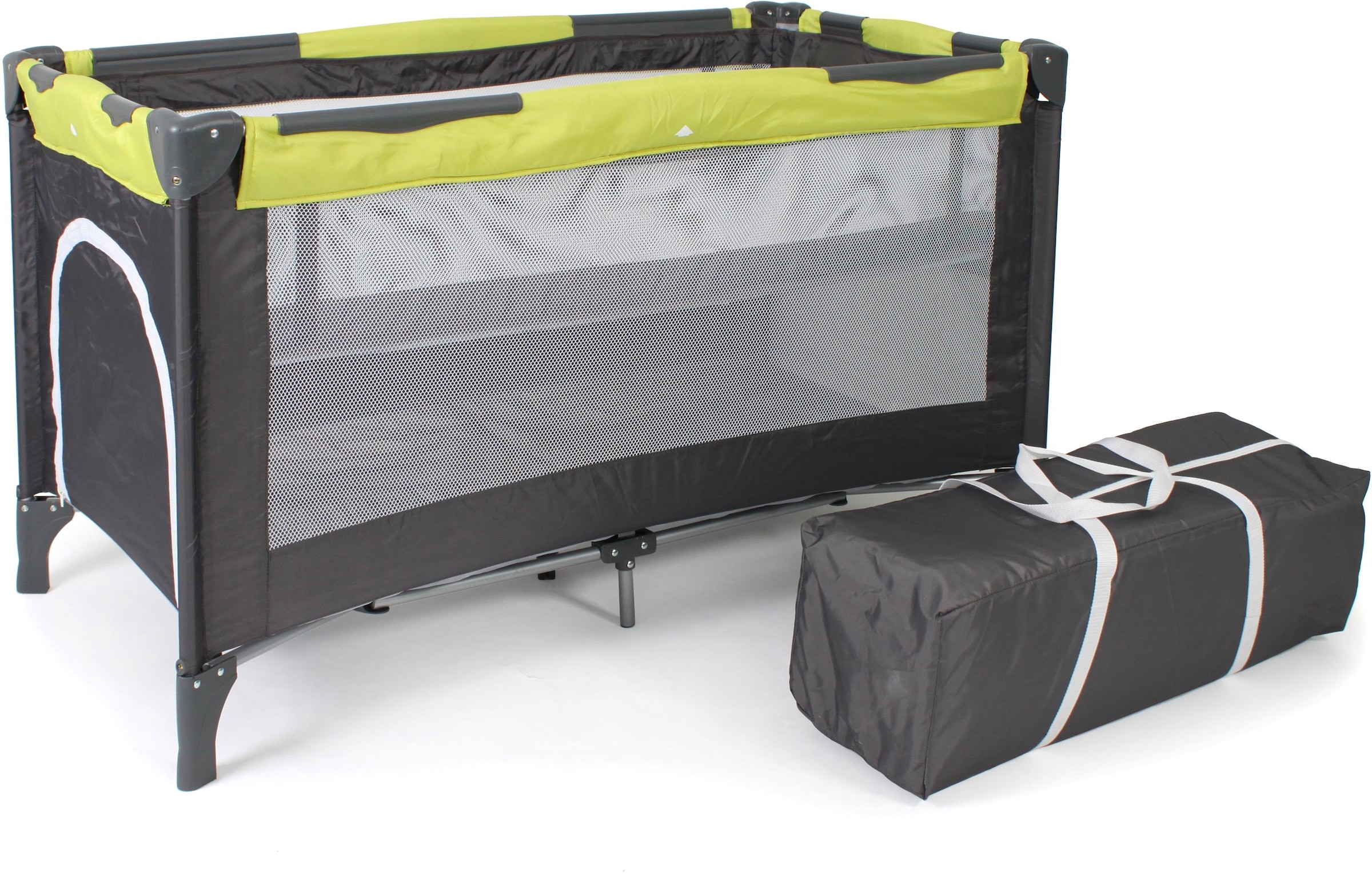 CHIC4BABY Baby-Reisebett »Luxus, Lemongreen« günstig online kaufen