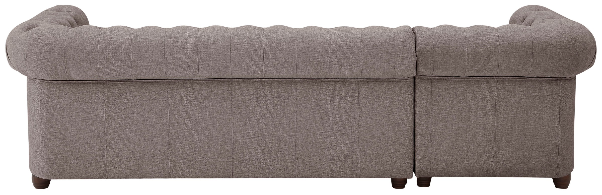 Home affaire Chesterfield-Sofa »New Castle L-Form«, hochwertige Knopfheftung in Chesterfield-Design, B/T/H: 255(171/72)