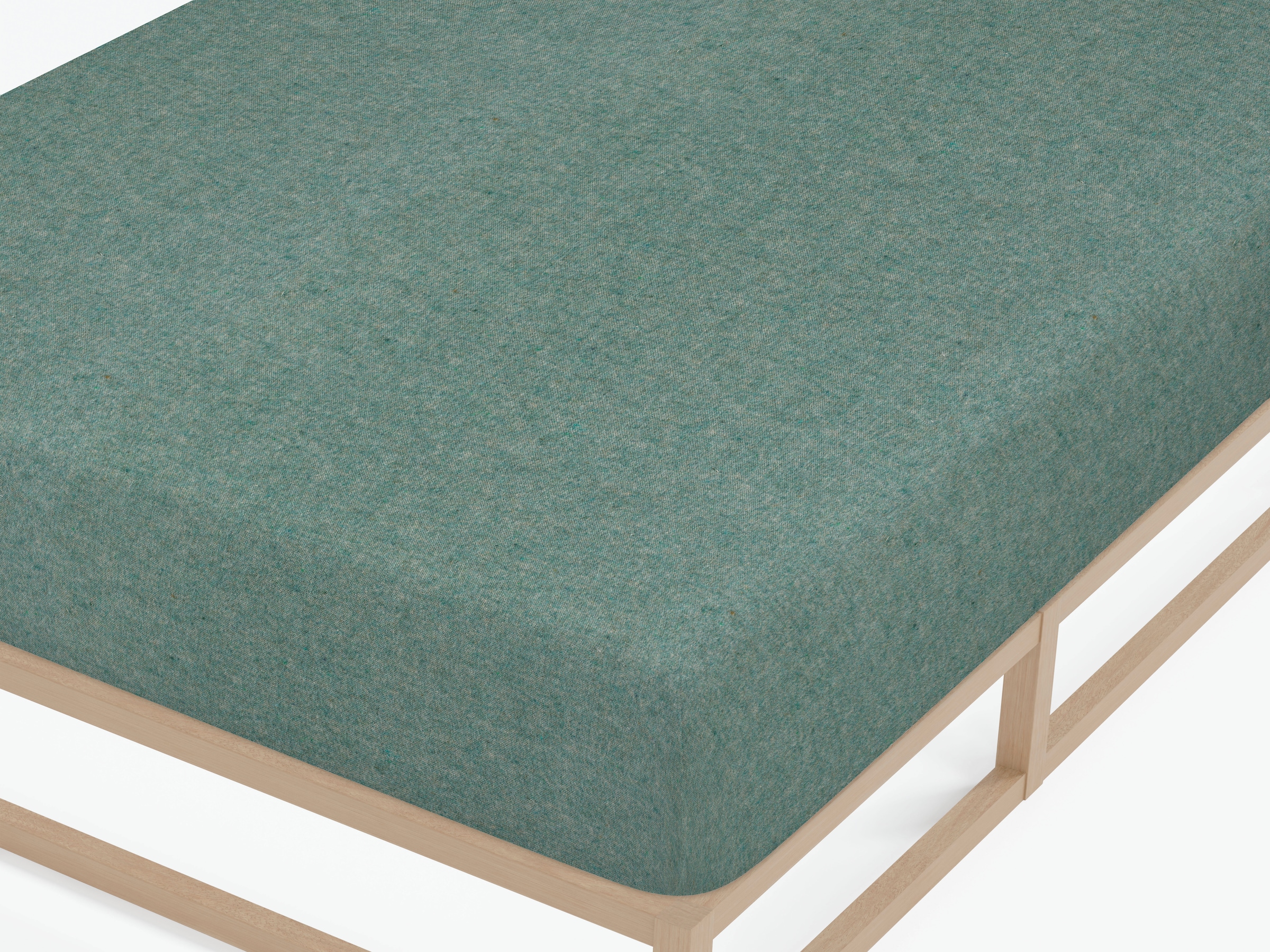 Biberna Spannbettlaken »Hermal Biber, Melange-Optik, in Gr. 90x200, 140x200 oder 180x200 cm«, 100% Baumwolle, weich + warm, Matratzenhöhe bis 22 cm, Made in Germany