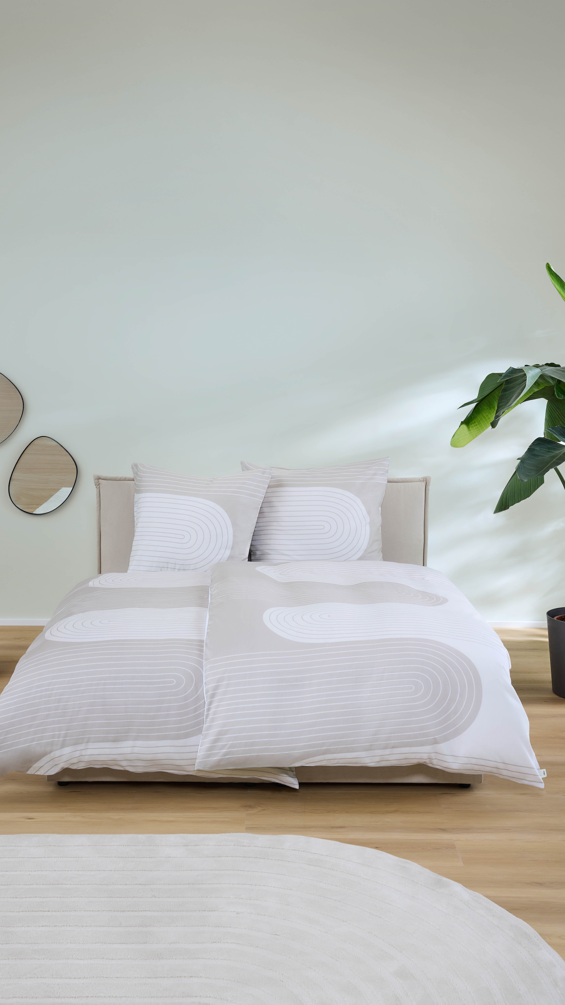 s.Oliver Bettwäsche »s.Oliver Satinbettwäsche« 2 in leichten Naturtönen