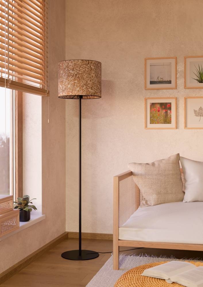 EGLO Stehlampe »BUTTERBURN«, 1 flammig, Leuchtmittel E27 | ohne Leuchtmittel, Standleuchte mit Birken-Blättern, Stehleuchte, 162 cm