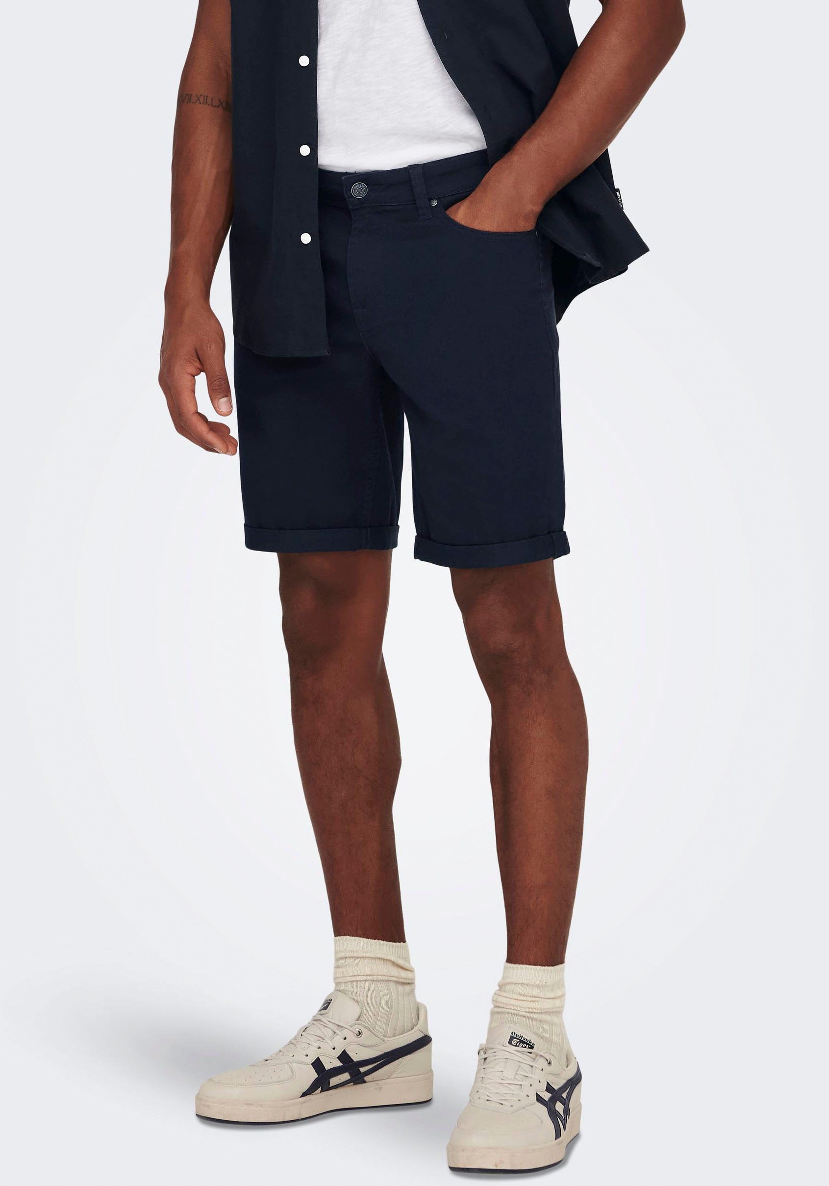 Bild von ONLY & SONS Jeansshorts »ONSPLY LIFE REG TWILL 4451 SHORTS«