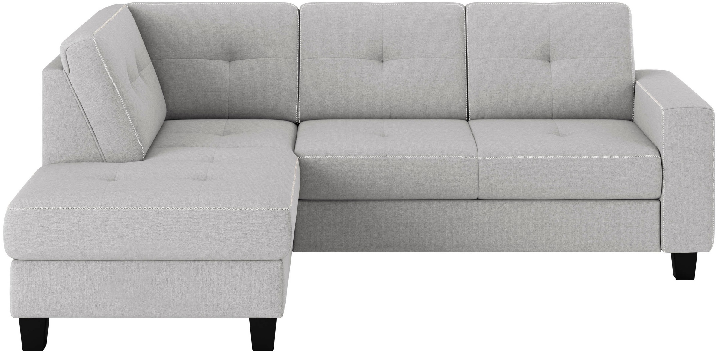 Places of Style Ecksofa »Varese«, Kreuznaht in beige günstig online kaufen