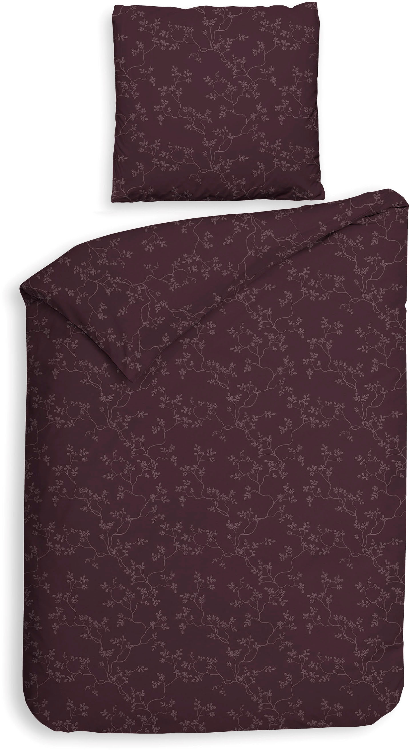 Heckett & Lane Bettwäsche »Alloro« 2 Stk. tlg. Blumen Muster, 100% Baumwoll günstig online kaufen