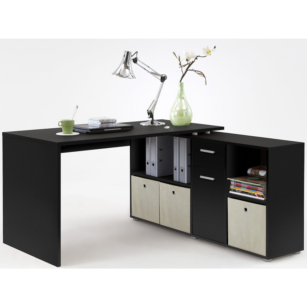 FMD Eckschreibtisch »Lex, Schreibtisch / Sideboard,«