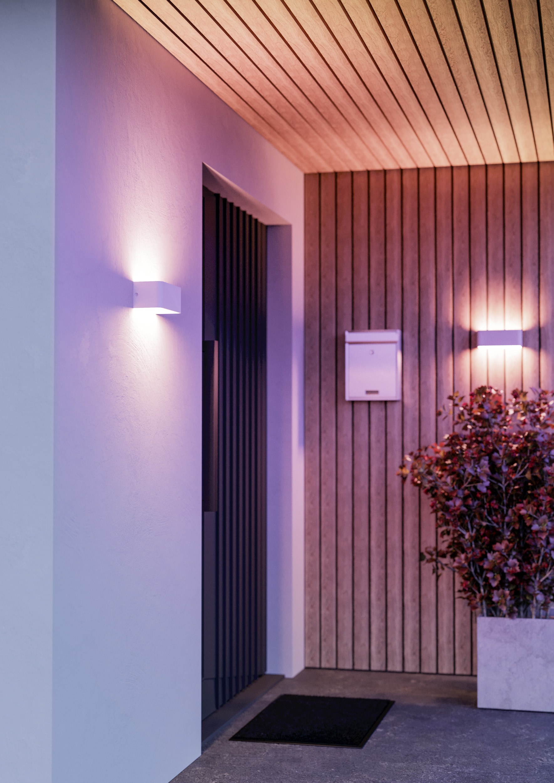 EGLO Wandleuchte »SANIA-Z Wandlampe - Alu, Stahl - LED - 1X10W - IP55« LED-Modul 1 Stk. Kaltweiß | Neutralweiß | RGB | Warmweiß Außenbeleuchtung, Außenwandleuchte, Terrasse, L20 x H8 x AL9 cm