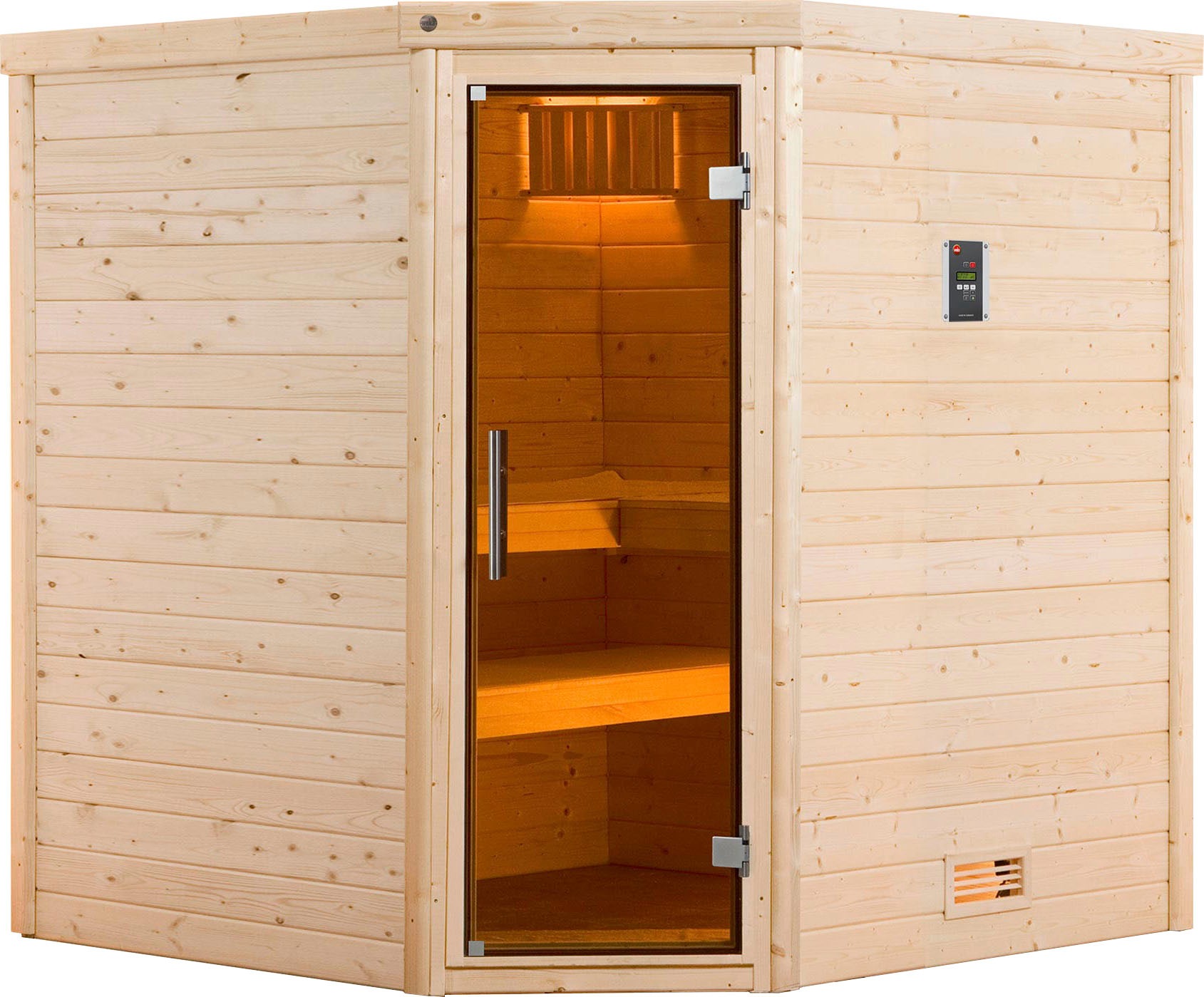 weka Sauna »Turku«, 7,5 kW Bio-Ofen mit digitaler Steuerung