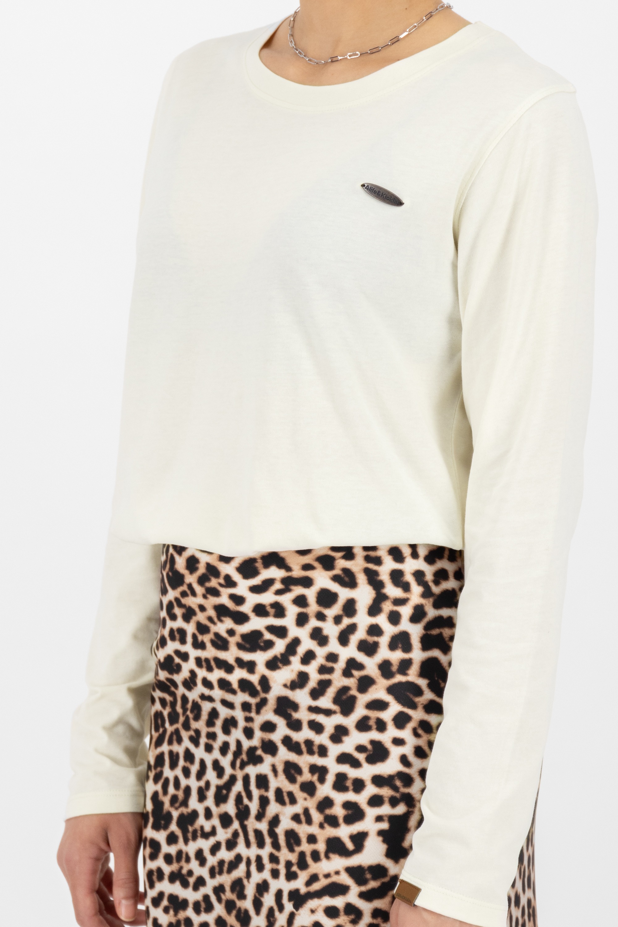 Alife & Kickin Langarmshirt »Damen LeaAK A« Figurnah geschnittenes Longsleeve Shirt mit Rundhalsausschnitt