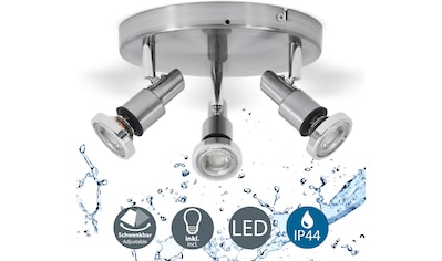 LED Deckenspot, Schutzart IP44,, inkl. LED Leuchtmittel 3 x GU10, 5 Watt,  400lm,...