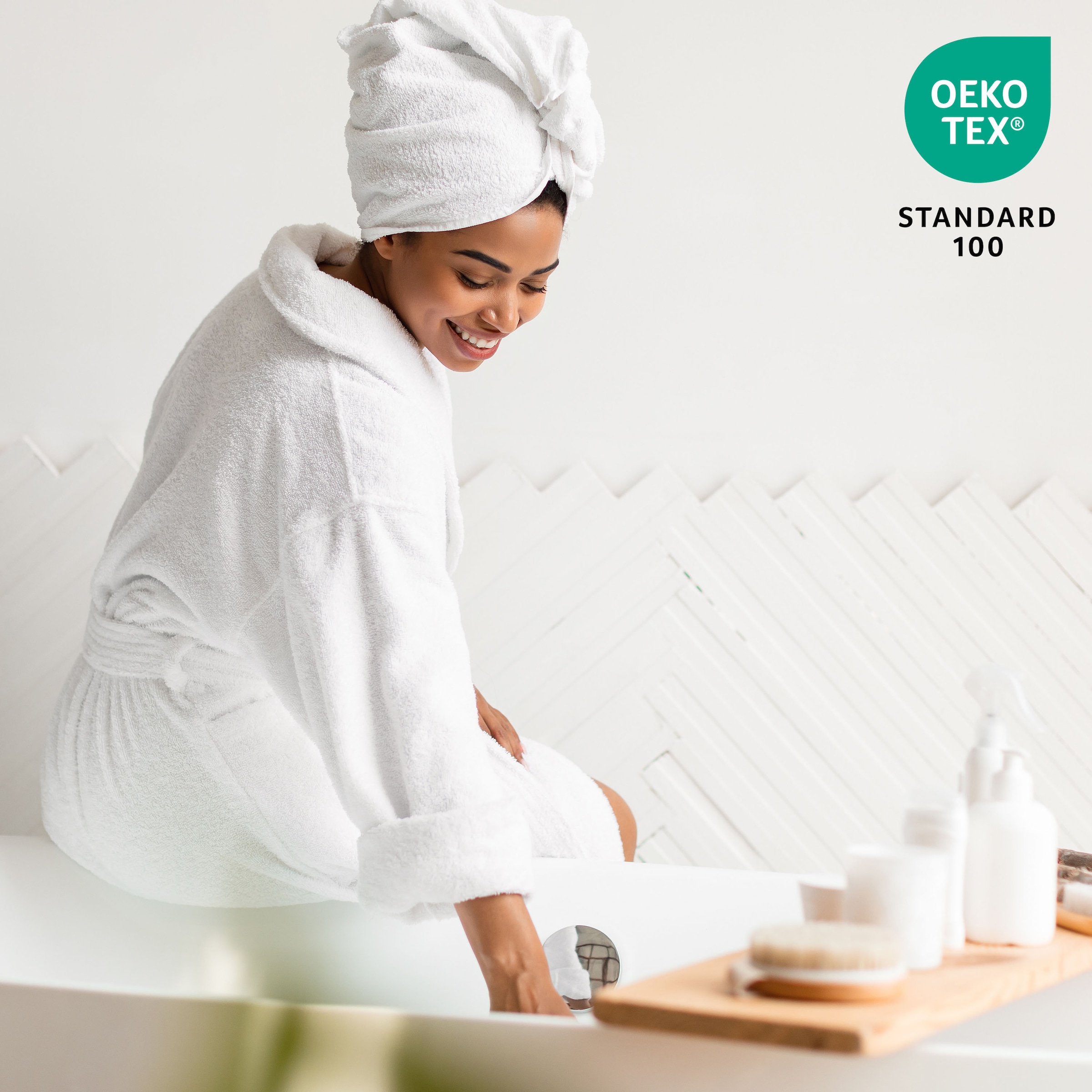 OTTO home Handtücher »Fenya, flauschig und weich, Premium Handtücher, Duschtücher, 550gr/m²« mit Bordüre, Set, 100% Baumwolle, Hotel-Qualität, 5 Jahre Garantie