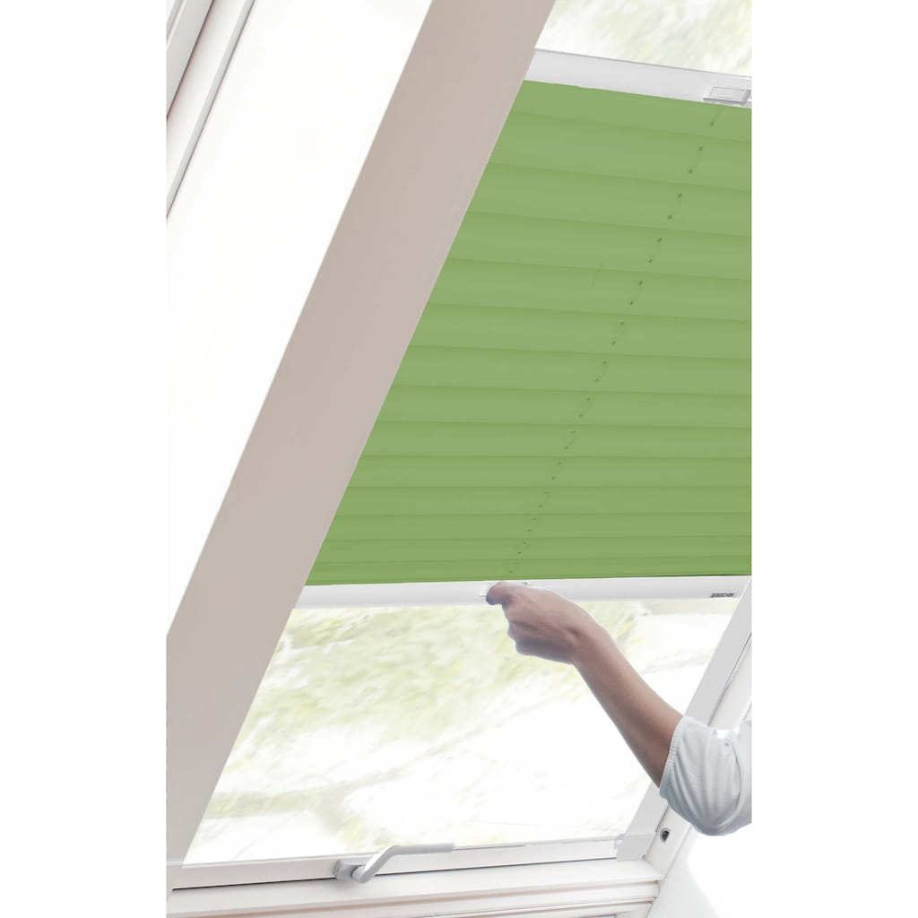 sunlines Dachfensterplissee »Classic Style Crepe«, Lichtschutz, verspannt