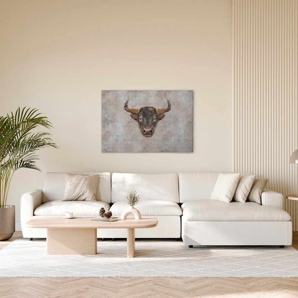 A.S. Création Leinwandbild »Big Three 2 - Wandbild Grau Beige Braun Keilrah günstig online kaufen