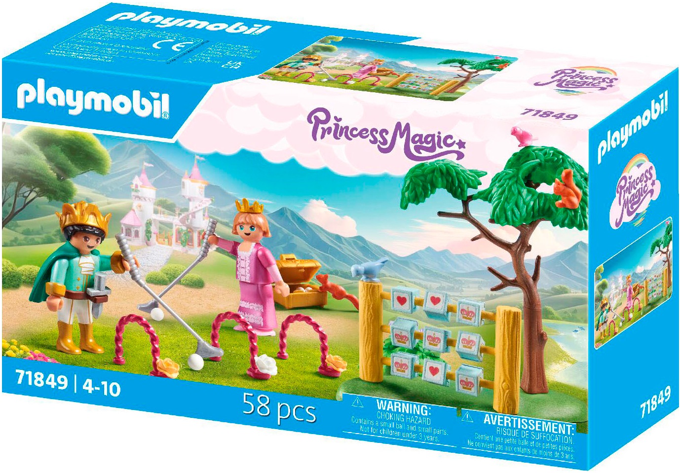Playmobil® Konstruktions-Spielset »Königskinder im Spielgarten (71849), Playmobil Princess Magic«, (58 St.)