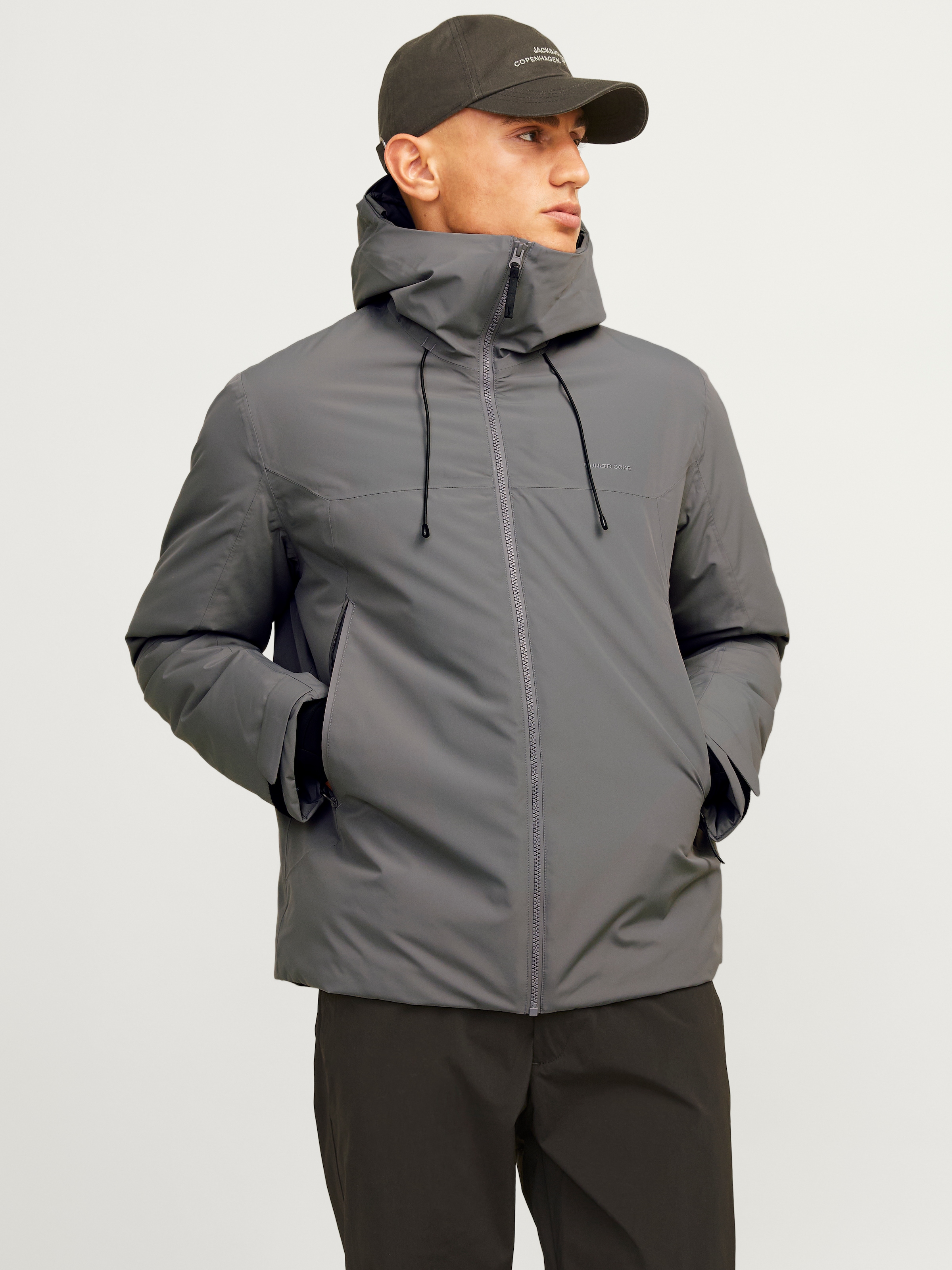 Jack & Jones Outdoorjacke »JCOSUMMIT PADDED SHELL JACKET SN«, mit Kapuze