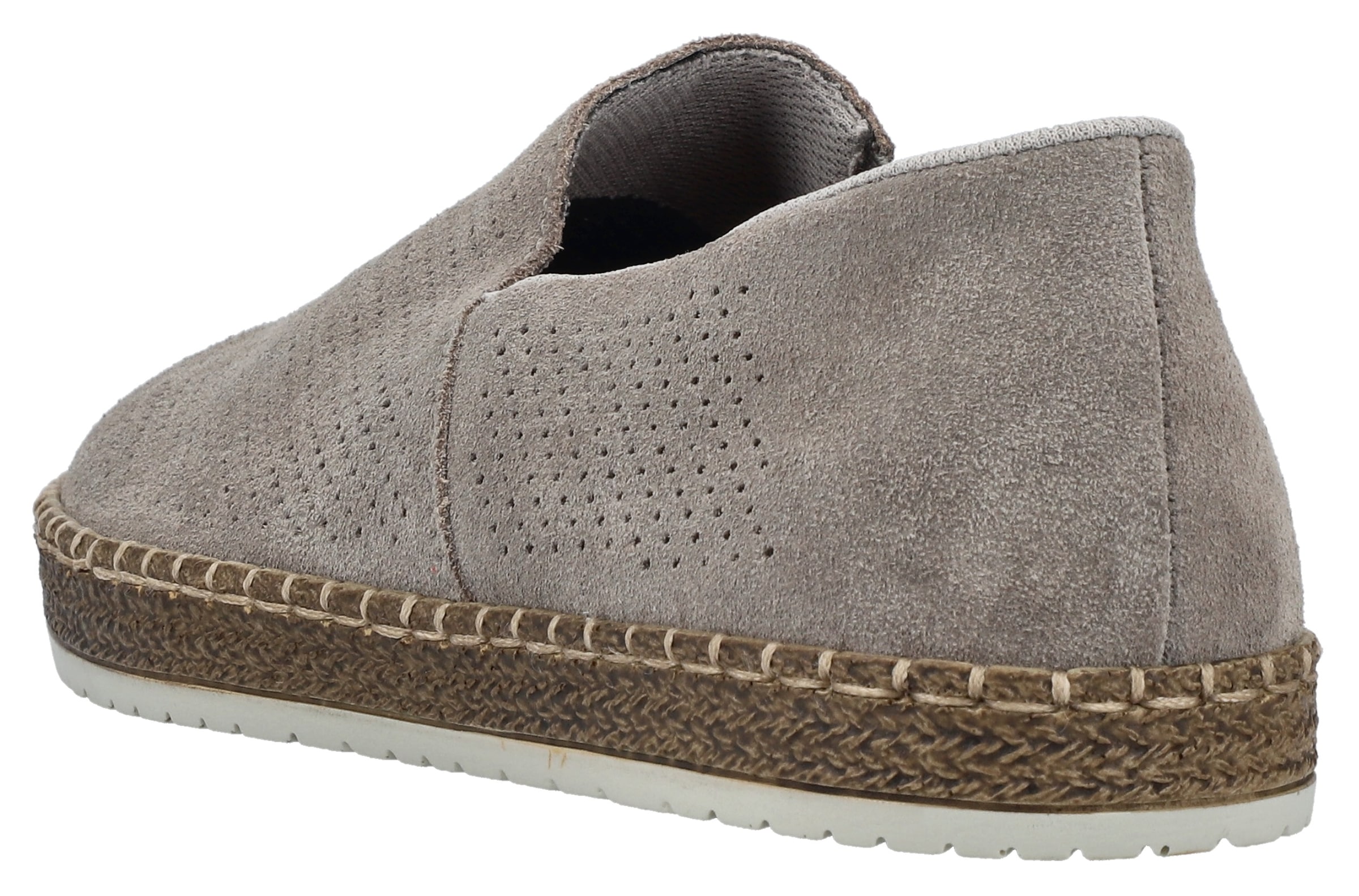 Rieker Slipper, Schlupfschuh, Casual-Slipper, Mokassin mit Perforation