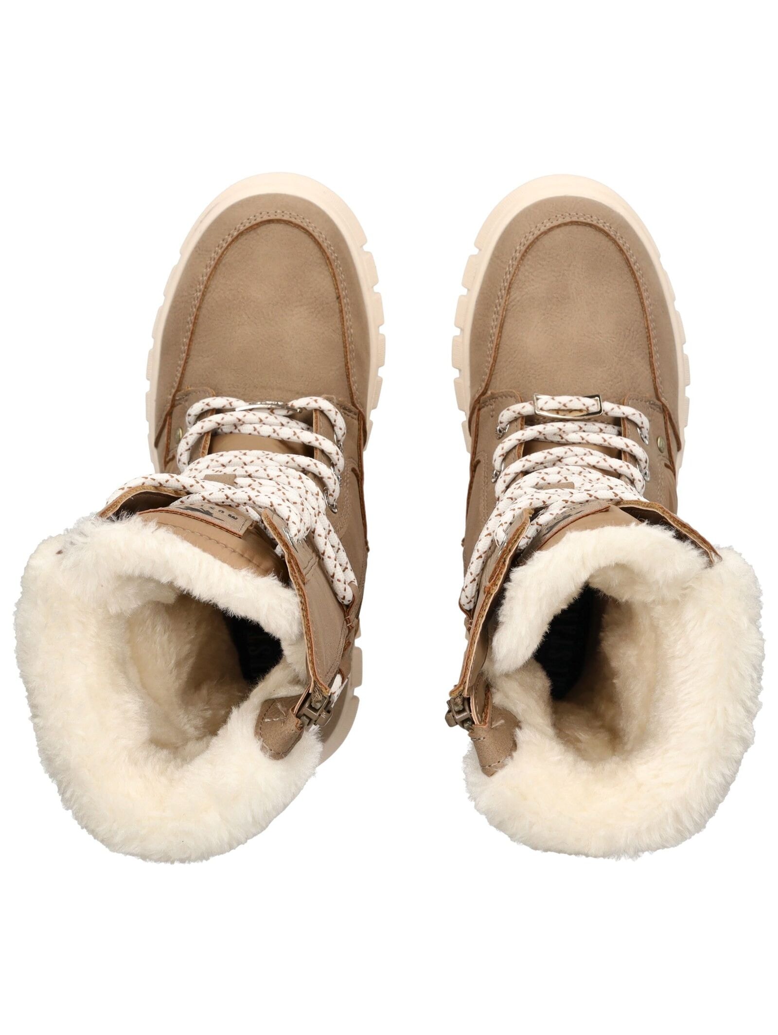 Mustang Shoes Schnürstiefelette »Mustang Shoes Stiefelette Lederimitat/Textil«