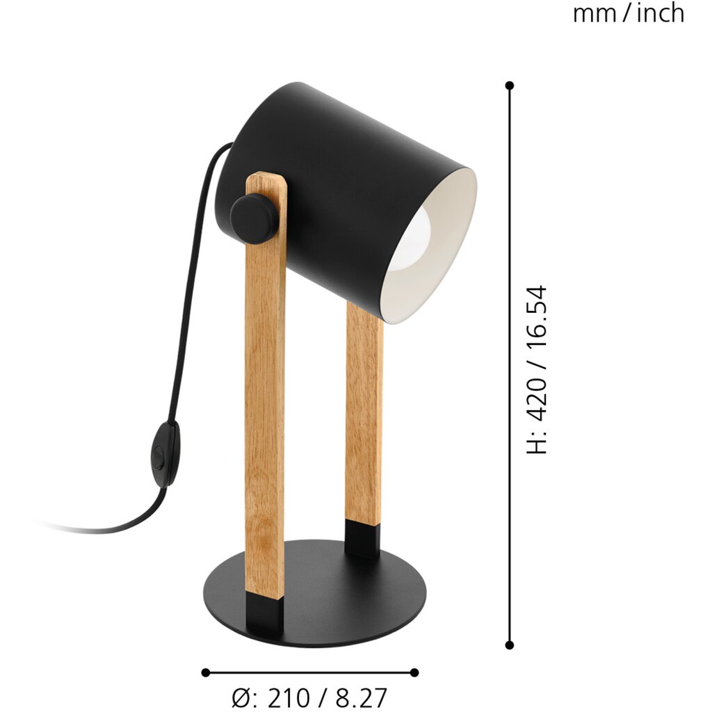 EGLO Tischleuchte »HORNWOOD«, 1 flammig-flammig