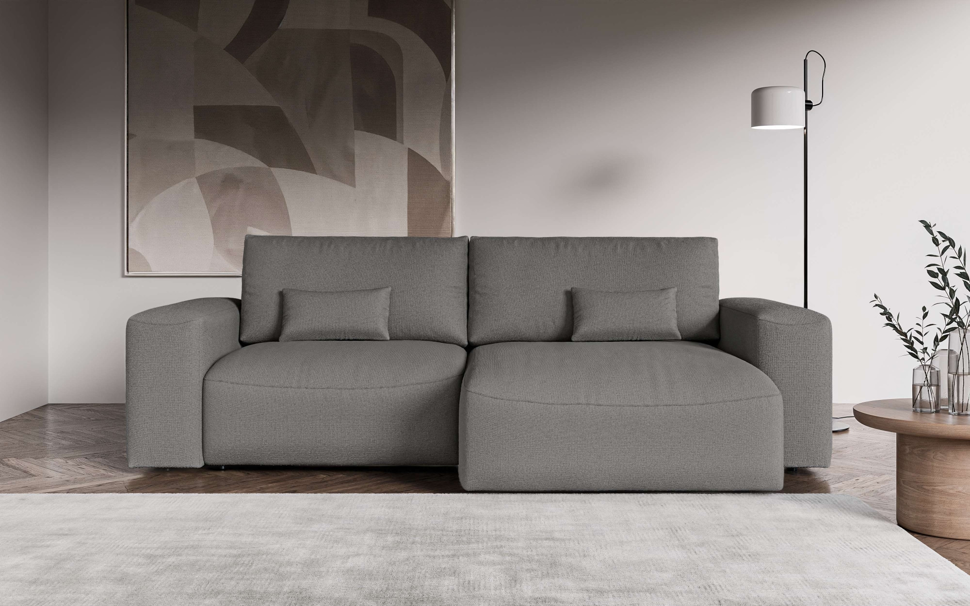 OTTO home Ecksofa »MATTS Schlafsofa mit Bettkasten, Maße B/T/H: 265/159/89 günstig online kaufen