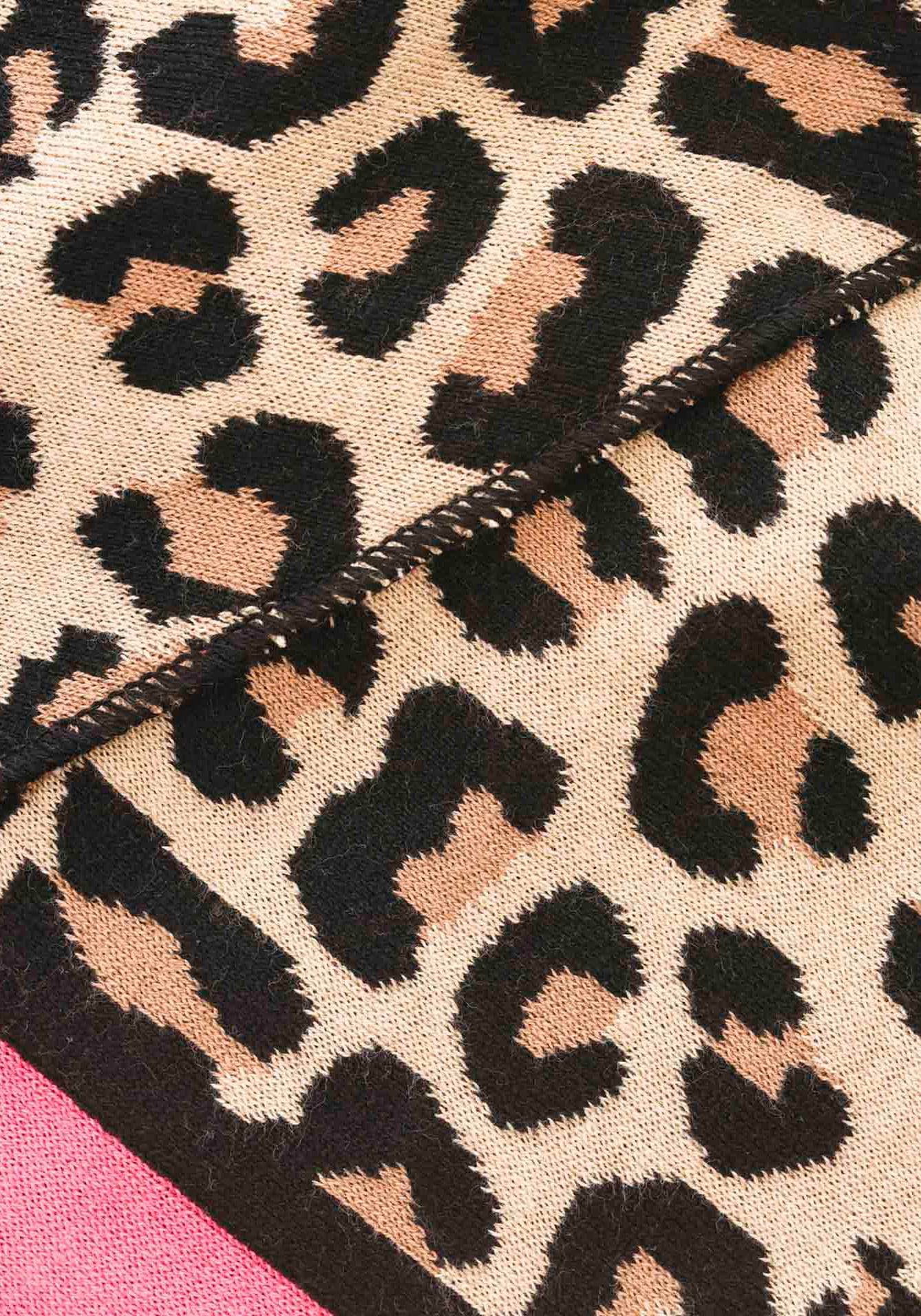 Zwillingsherz Modetuch »Dreieckstuch BW "Leo Rand"«, Leo mit pinker Lante