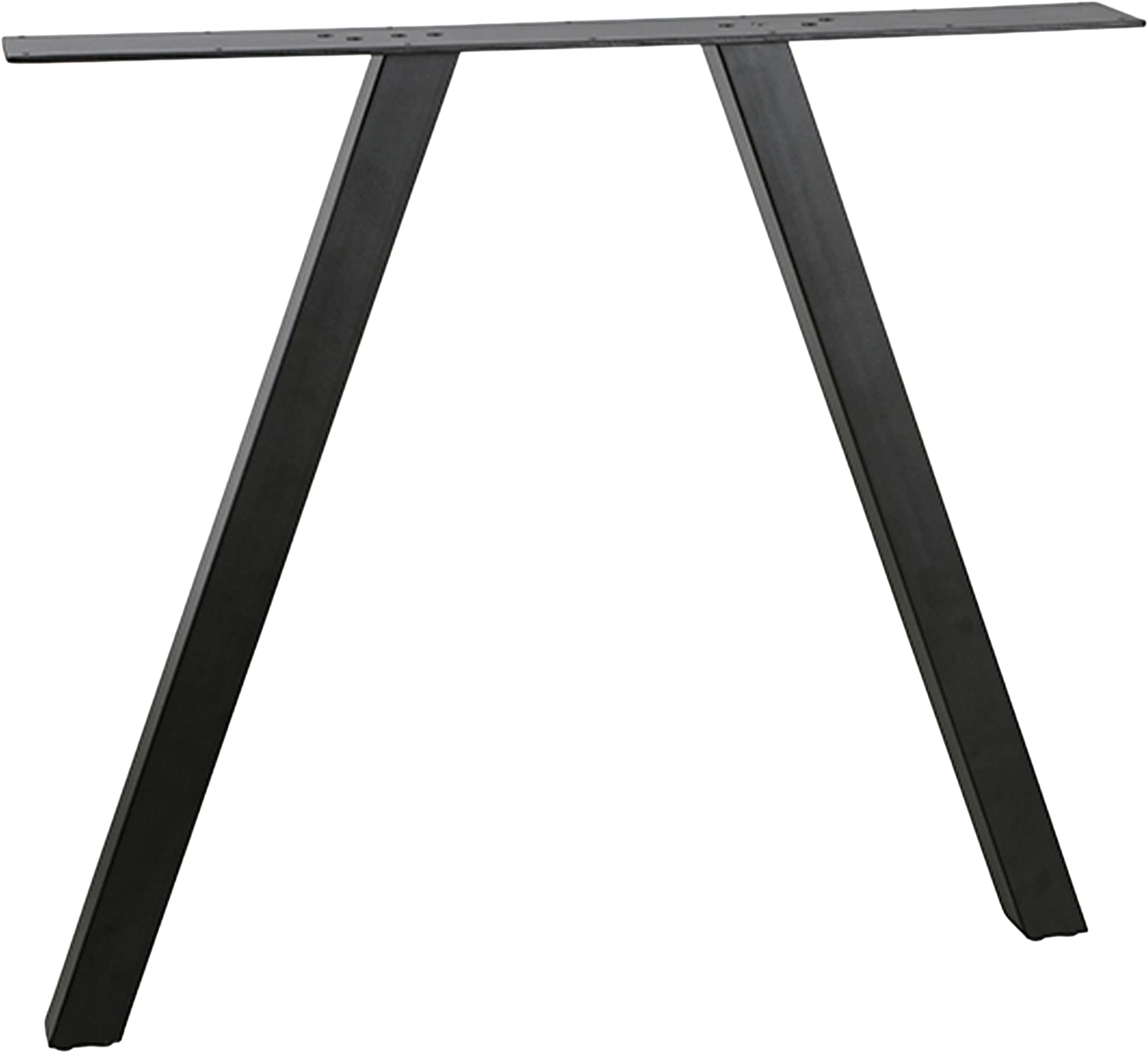 WOOOD Tischbein »Tablo 2-Ständer Metall mit Pulverbeschichtung B 79 x T 10 x H 72 cm« Quadratisches Gestell 5x5 cm, Tragkraft 50 kg, einfach zu montieren