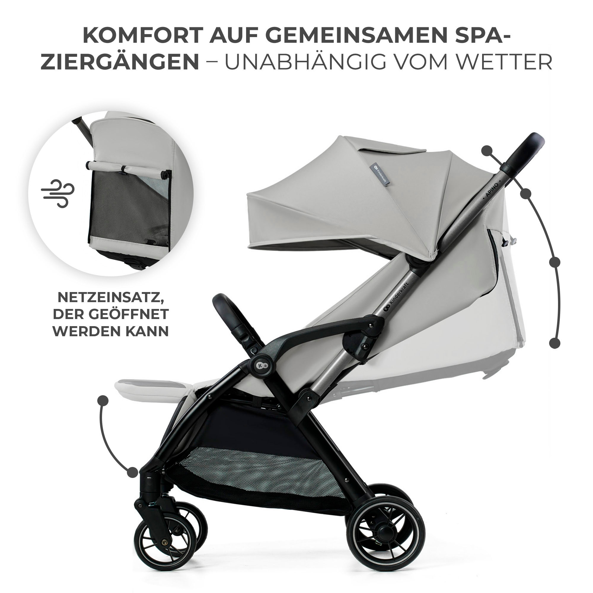Kinderkraft Kinder-Buggy »APINO«, 22 kg