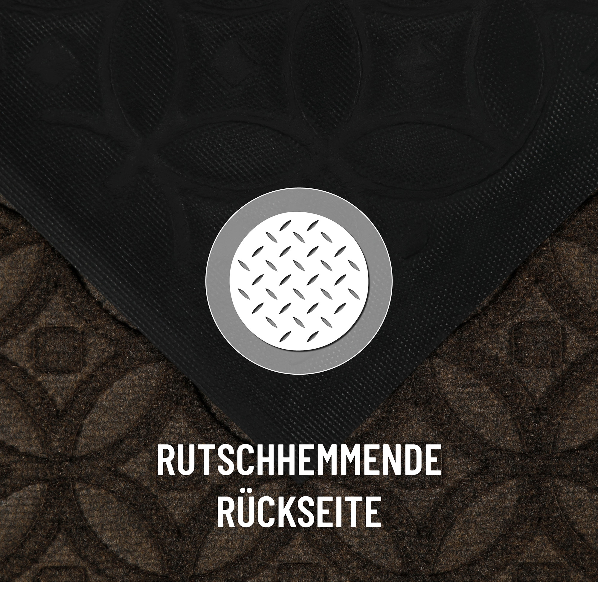 Wecon home Fußmatte »Midnight Mosaic«, rechteckig, 4 mm Höhe, pflegeleicht, rutschfest, Ornamente, Innen & Außen, Schmutzfangmatte