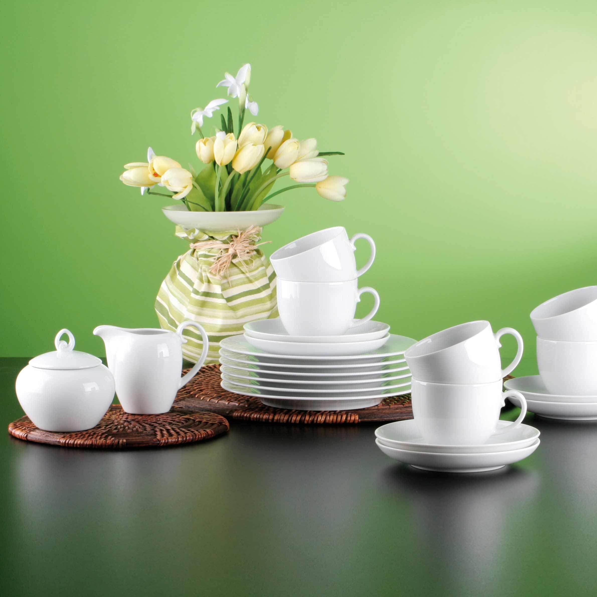 Seltmann Weiden Tasse »Kaffeetassen Rondo/Liane 0,21 l 6er Set weiß«