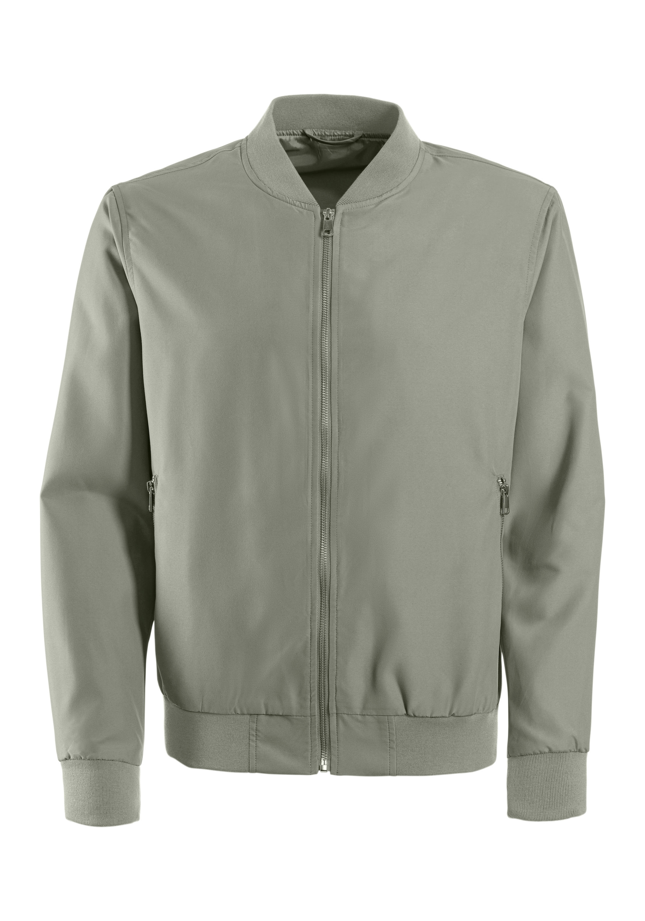 John Devin Bomberjacke »/ Blouson mit Rippkragen«, Pilotenjacke / Übergangsjacke mit Innentasche, regular fit