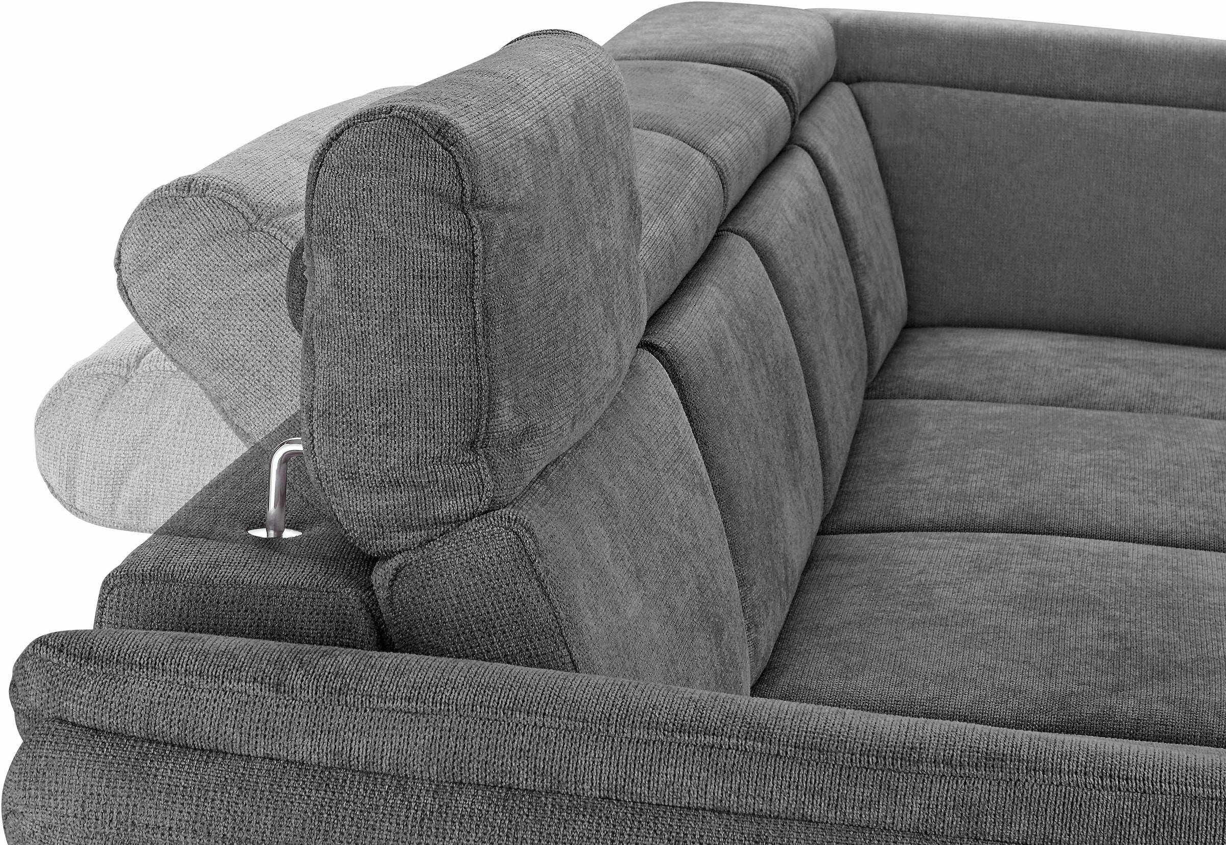 sit&more Wohnlandschaft »Avignon U-Form«, wahlweise mit Bettfunktion und Stauraum, inklusive Kopfteilverstellung