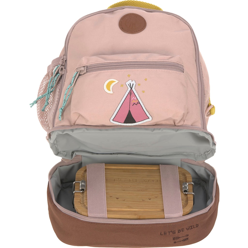 LÄSSIG Kinderrucksack »Adventure, Tipi, Mini Backpack«, Floureszierende Flächen