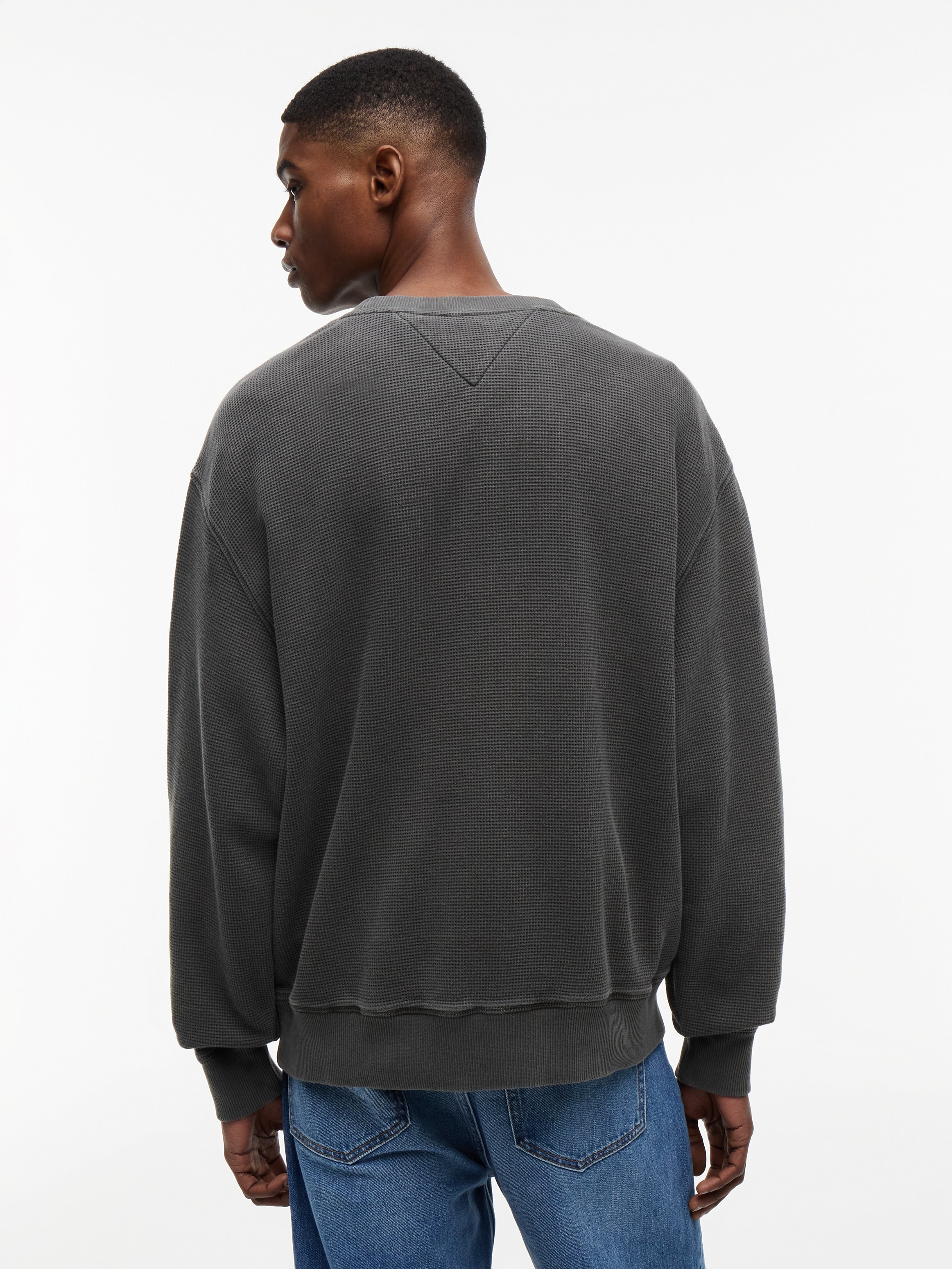 Tommy Jeans Rundhalspullover »TJM RELAXED WASHED WAFFLE«