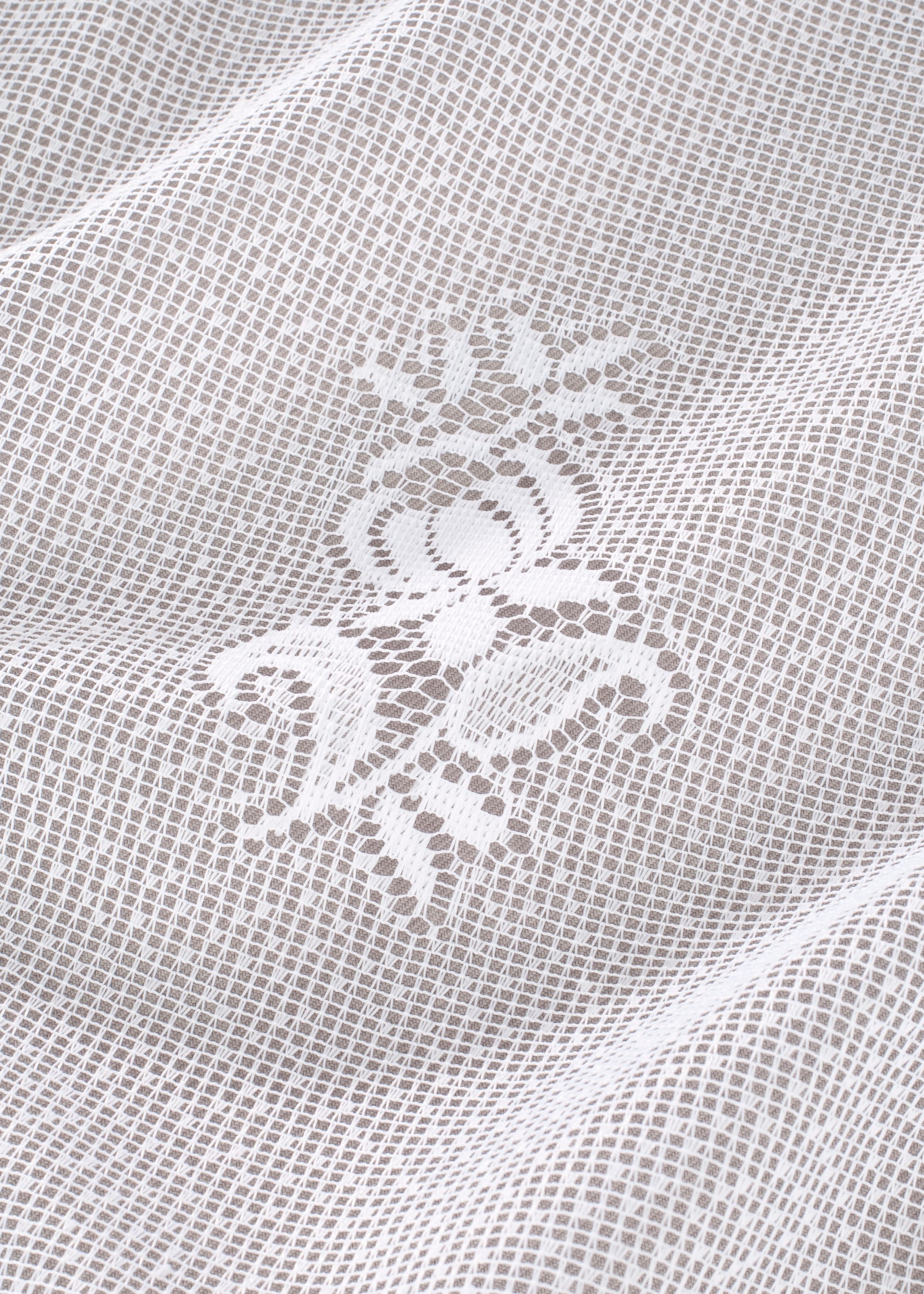 Weckbrodt Gardine »Montello«, (1 St.), Jacquard, strukturiert, Allover,floral,halbtransparent, Bordüre, Store