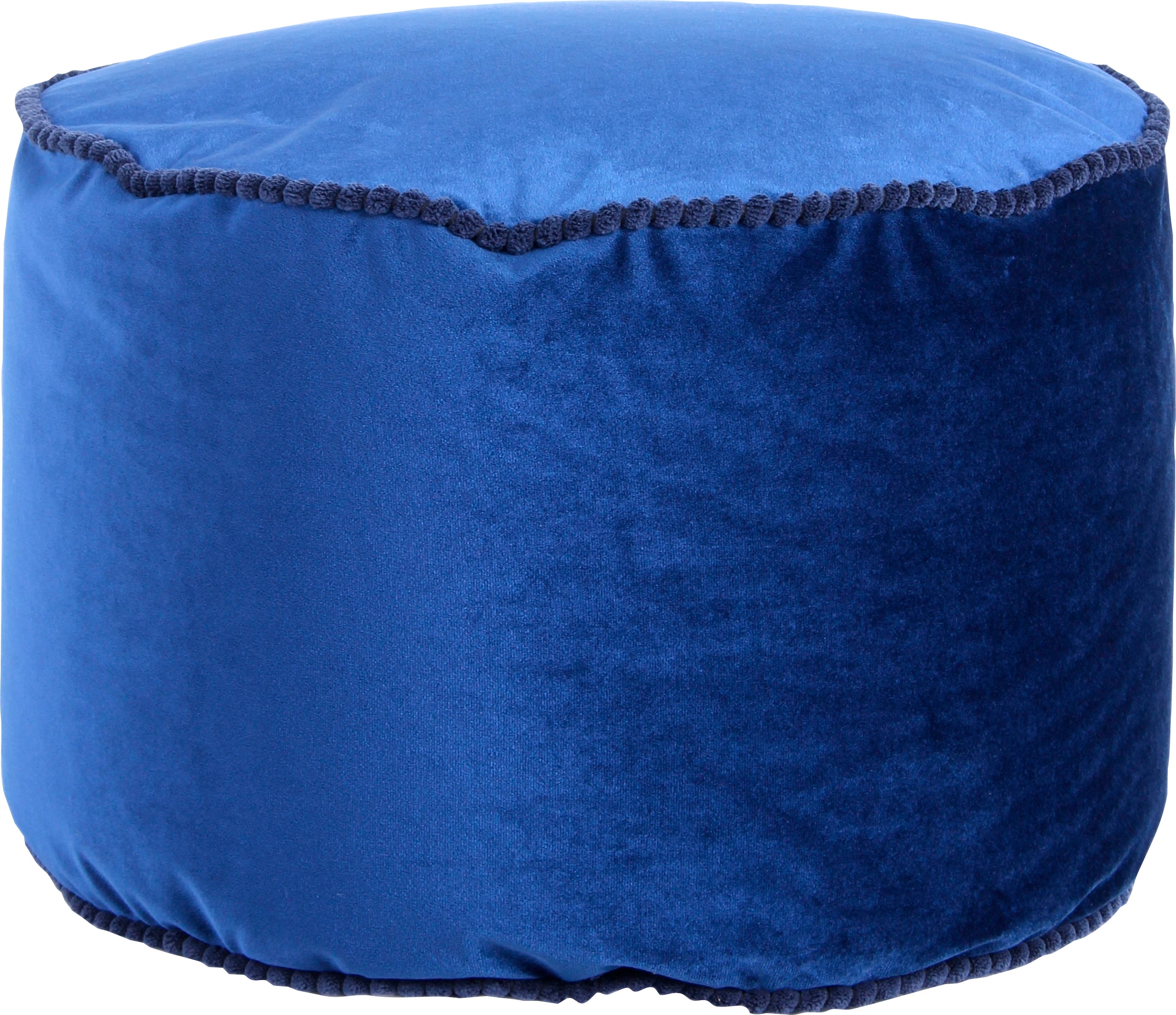 Kayoom Stauraumhocker »Pouf Taj Mahal 125, trendige samtige Oberfläche«, (1 St.), samtweich, farbig, modern, orientalisches Design