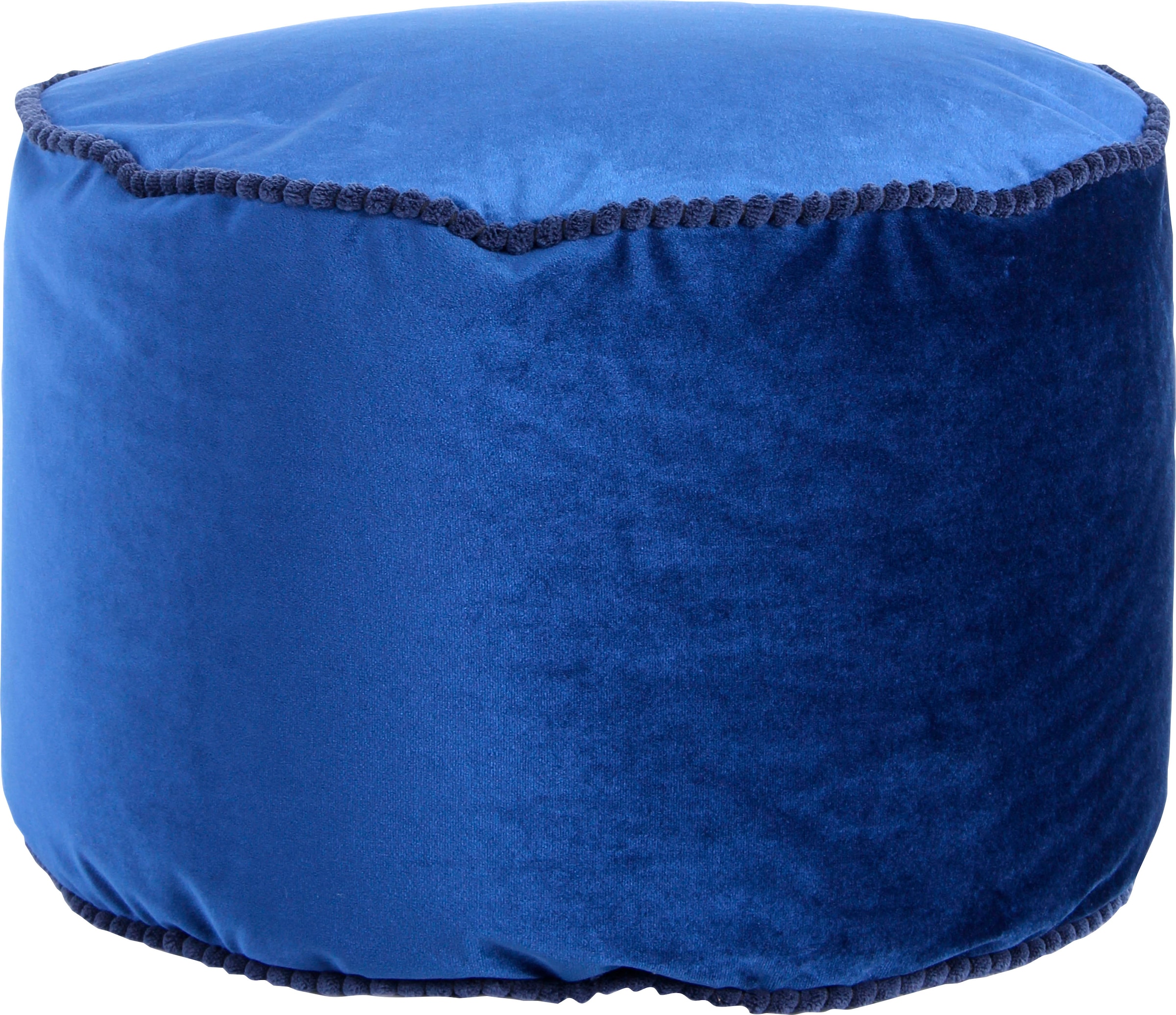 Kayoom Stauraumhocker »Pouf Taj Mahal 125«, samtweich, farbig, modern, orientalisches Design